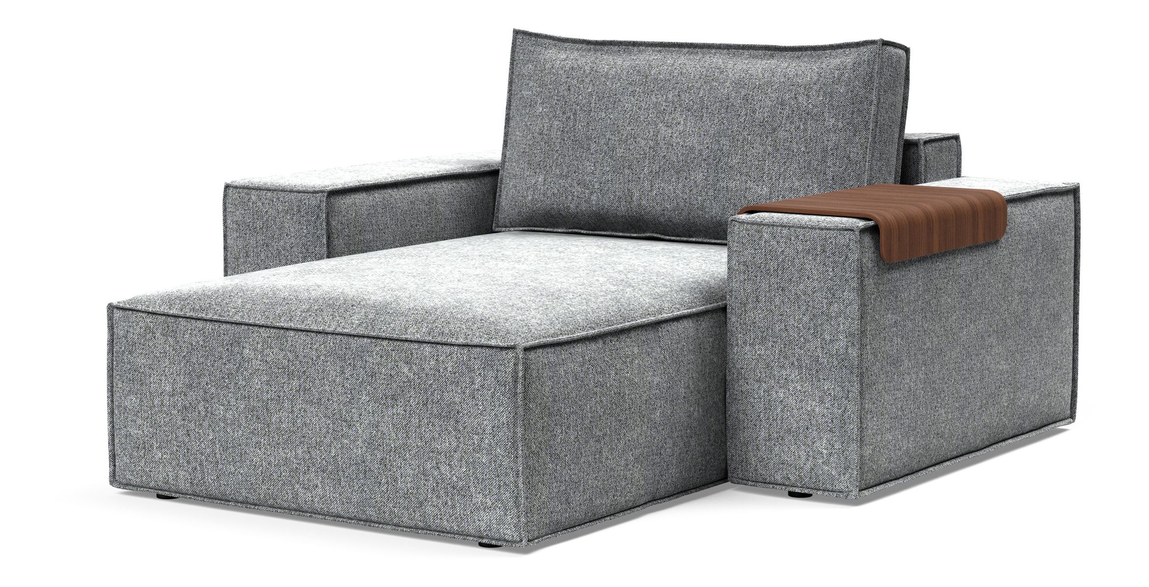 Newilla Storage Lounger Chair w/ Wide Arm Rests