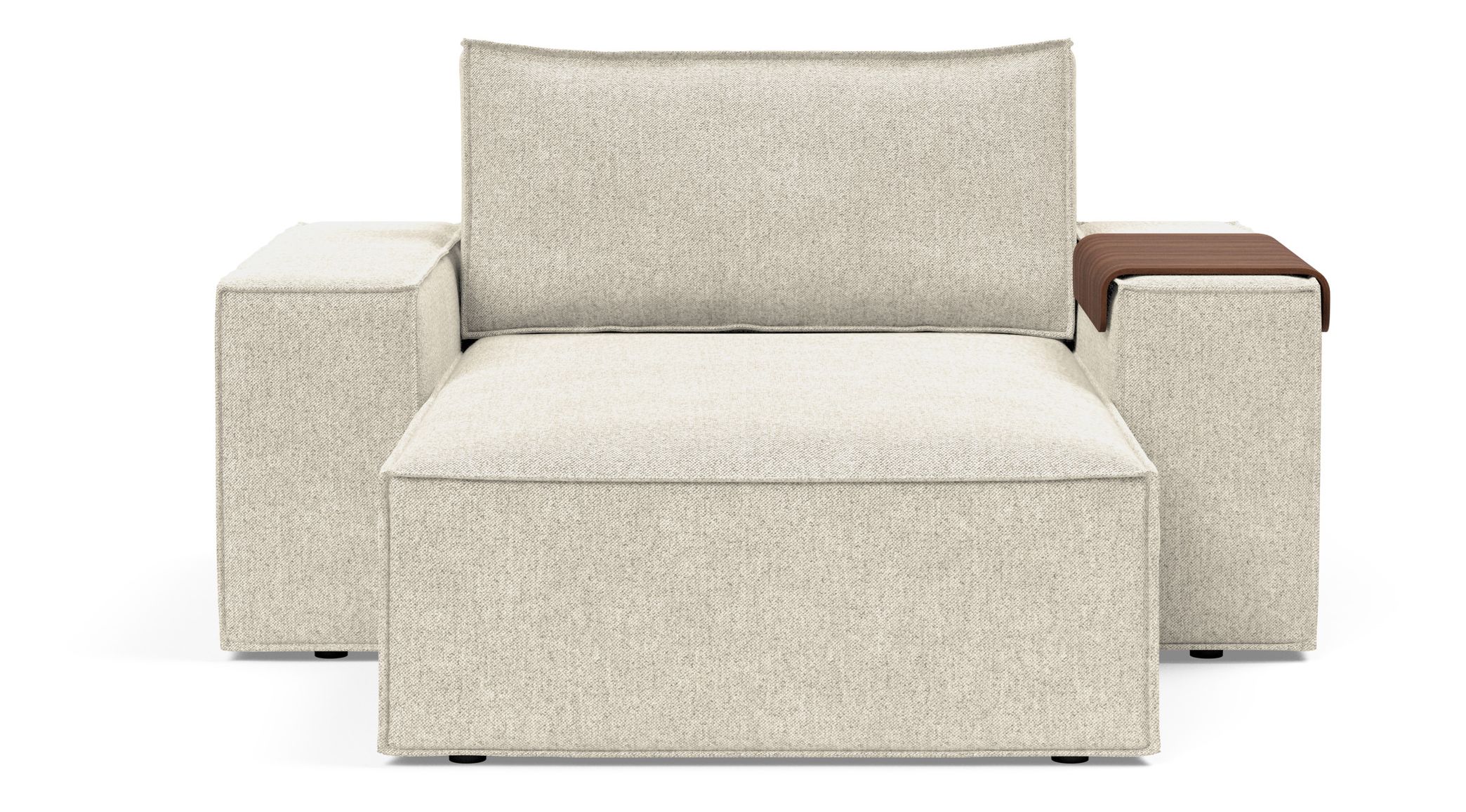 Newilla Storage Lounger Chair w/ Wide Arm Rests