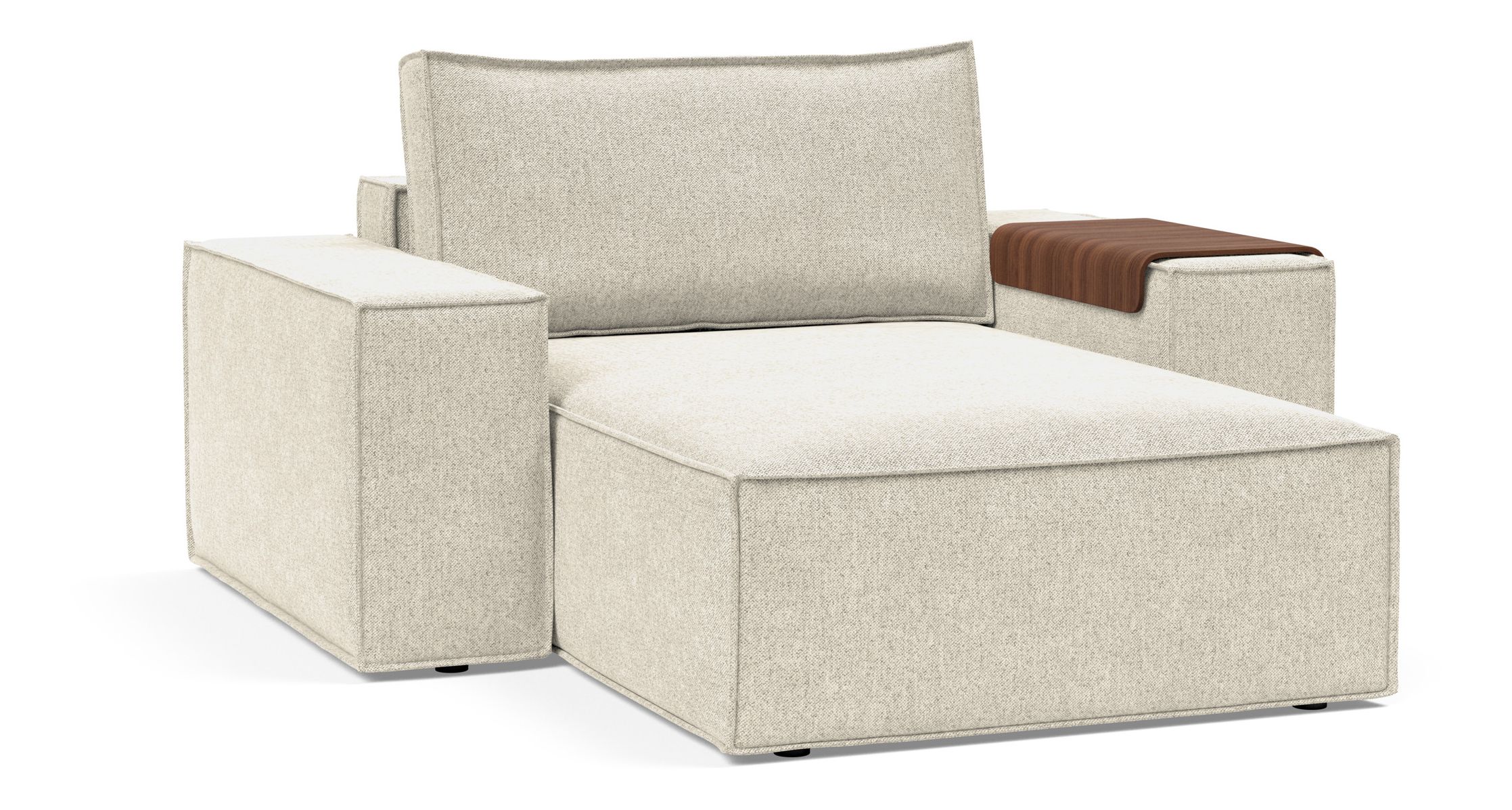 Newilla Storage Lounger Chair w/ Wide Arm Rests