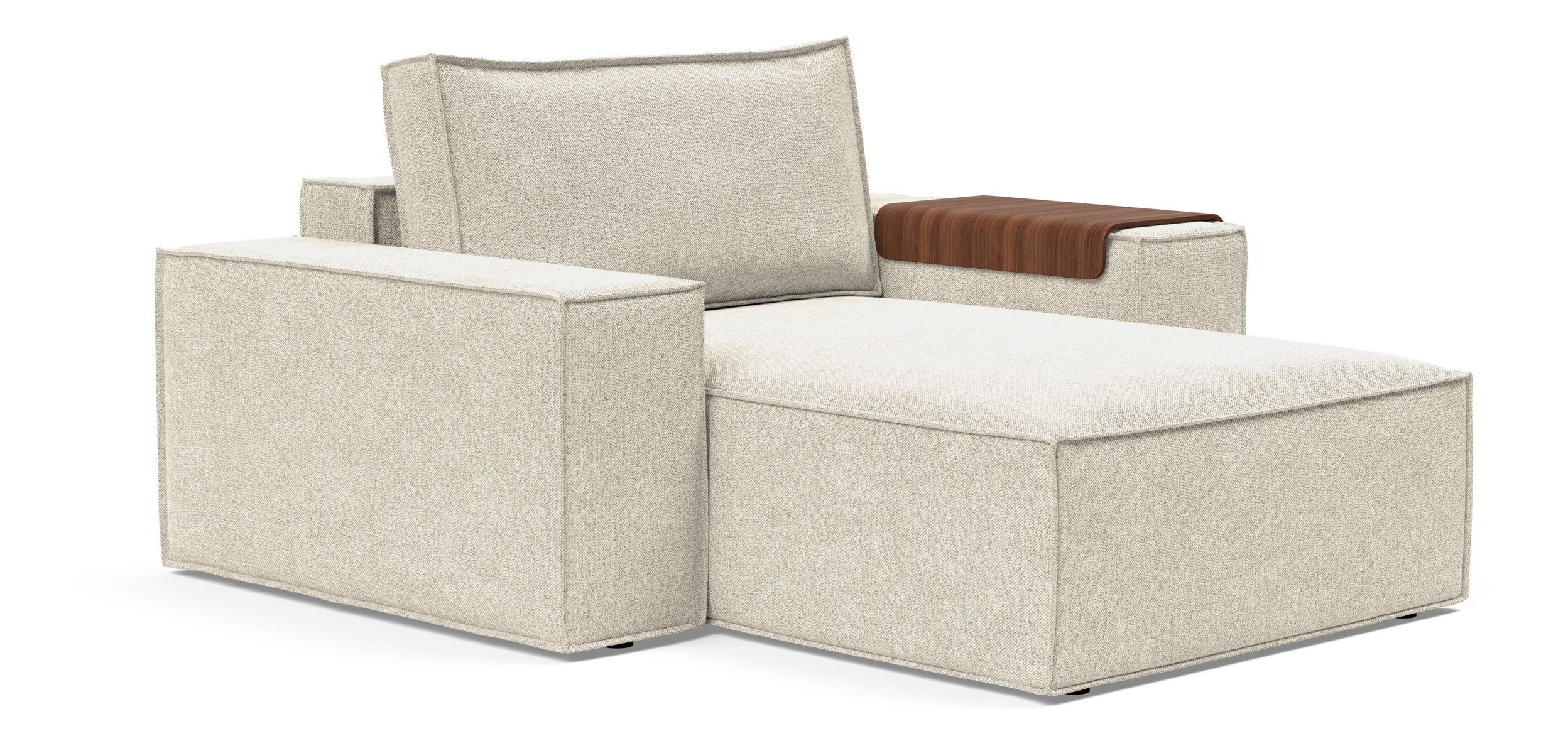 Newilla Storage Lounger Chair w/ Wide Arm Rests