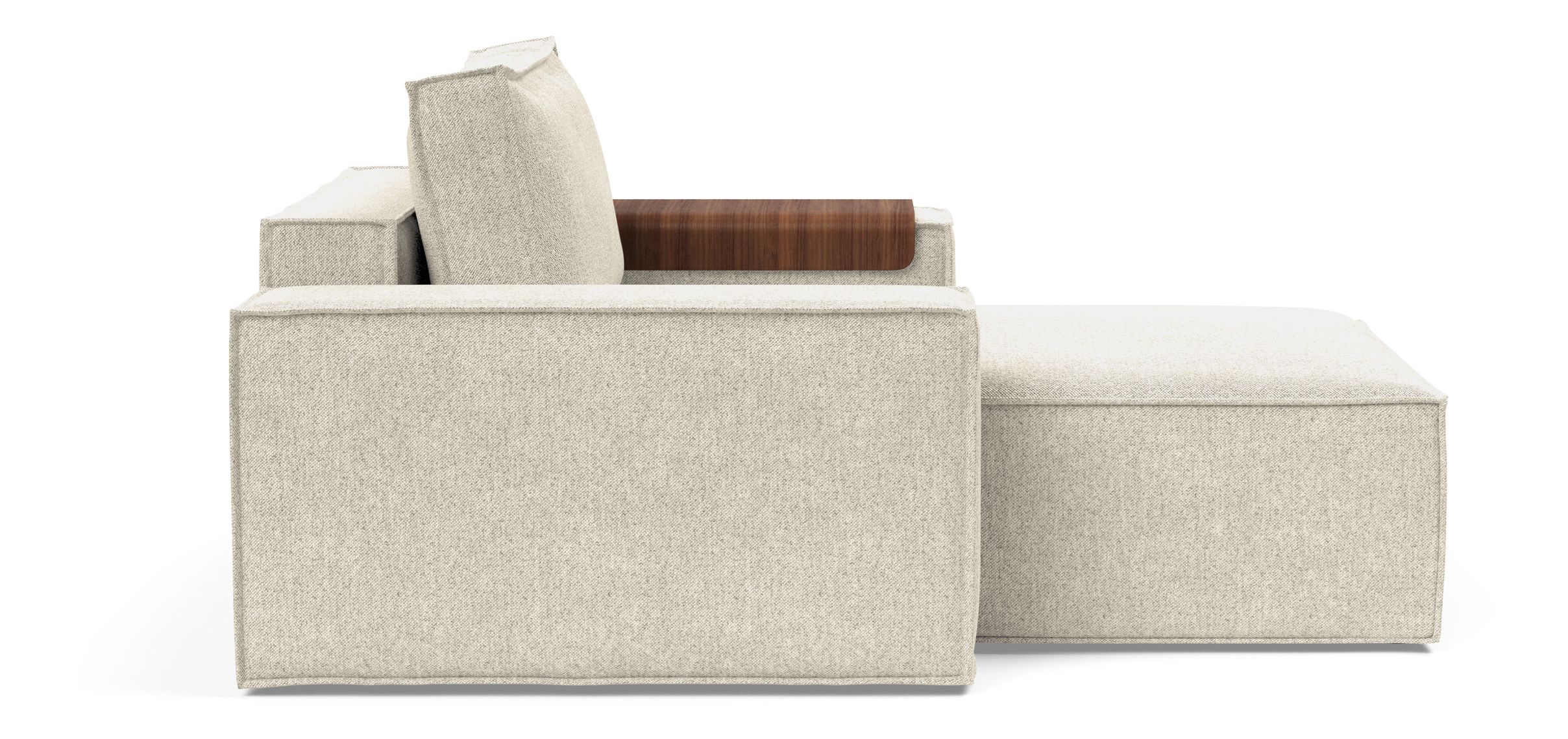 Newilla Storage Lounger Chair w/ Wide Arm Rests