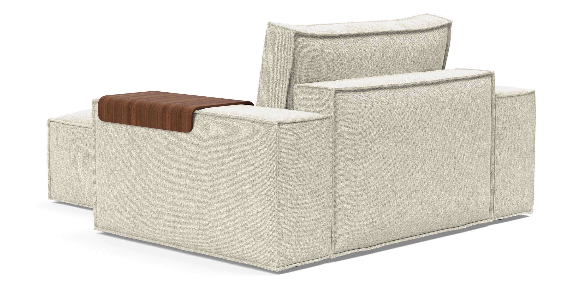 Newilla Storage Lounger Chair w/ Wide Arm Rests