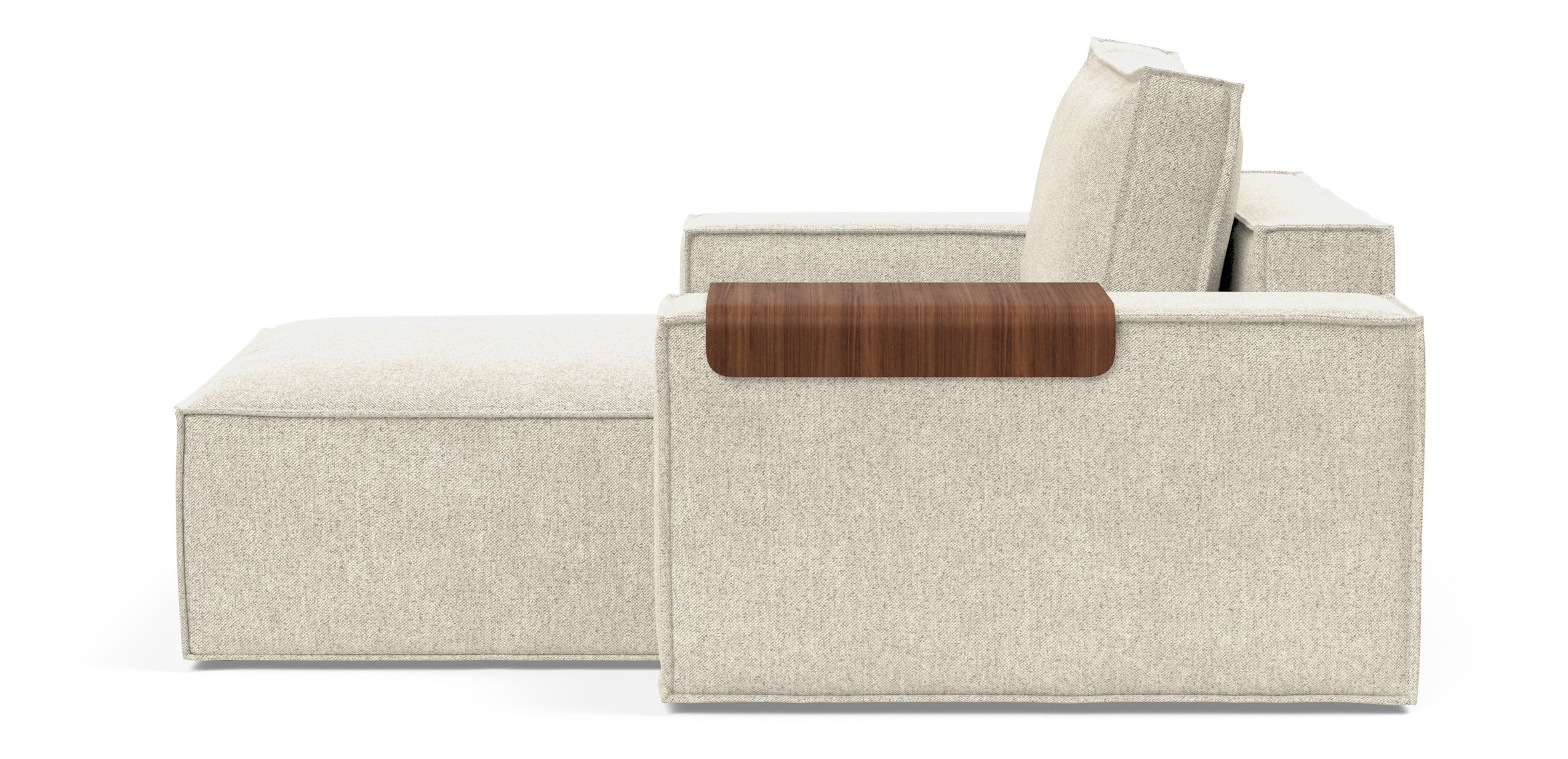 Newilla Storage Lounger Chair w/ Wide Arm Rests