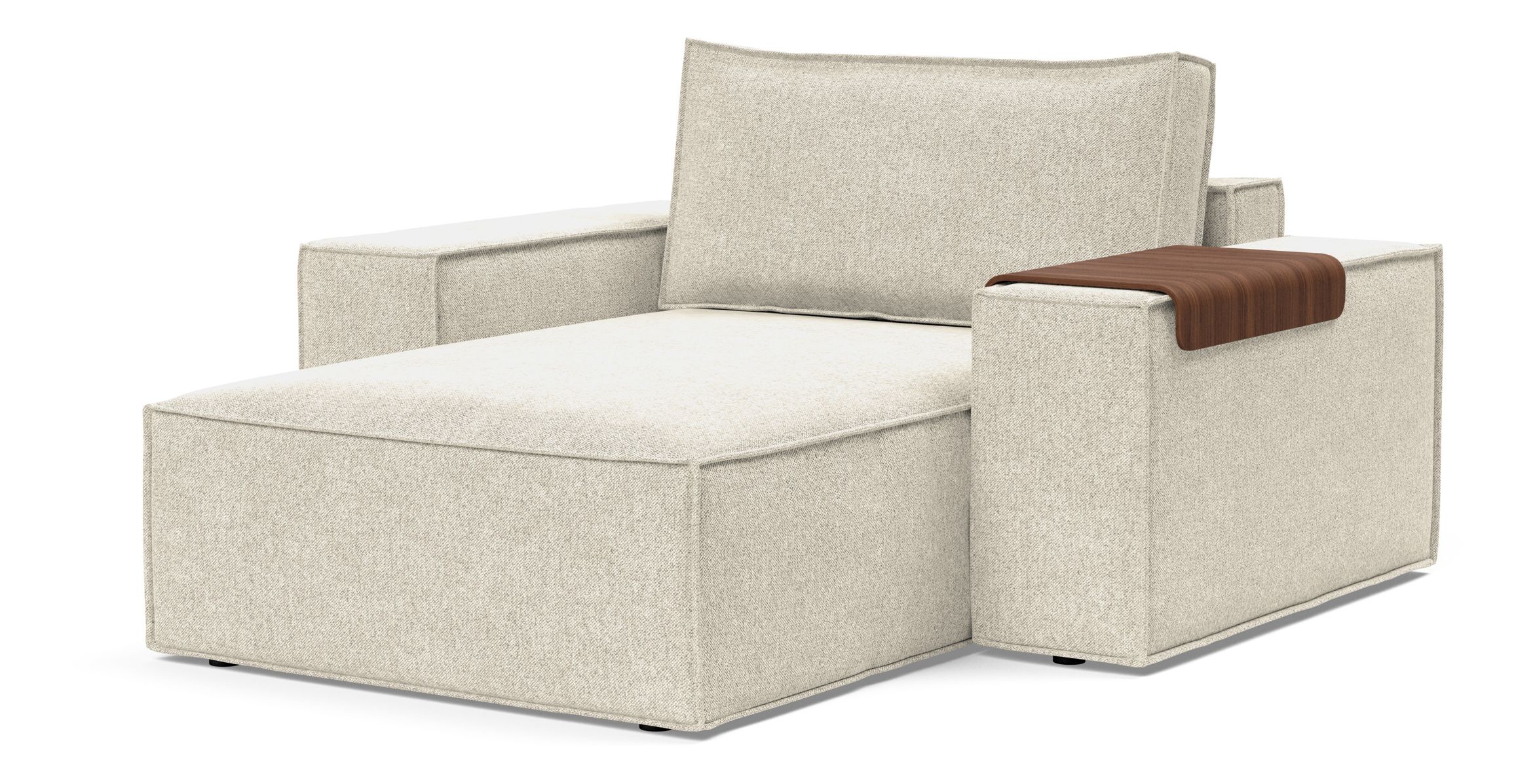 Newilla Storage Lounger Chair w/ Wide Arm Rests