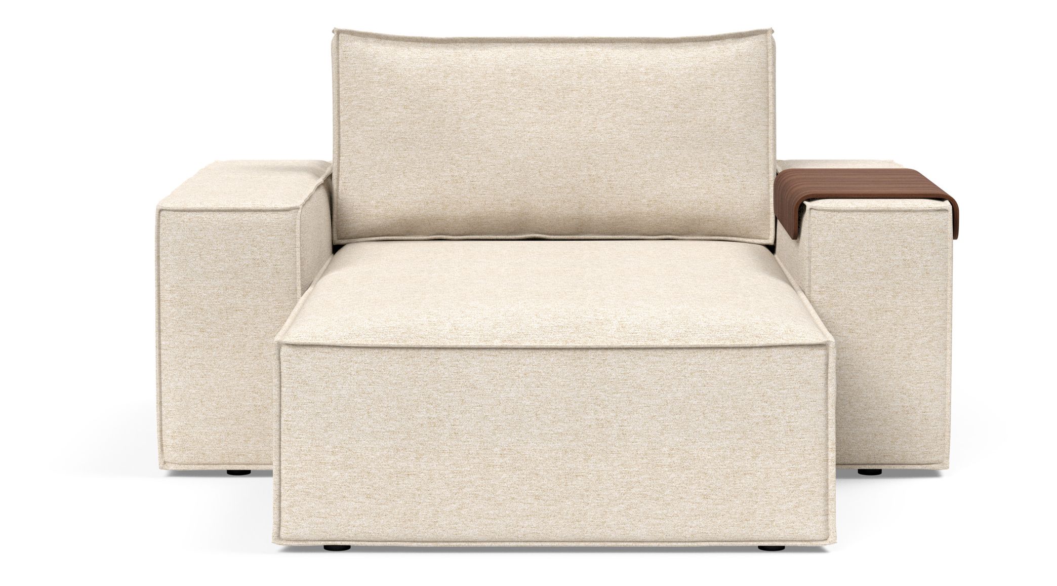 Newilla Storage Lounger Chair w/ Wide Arm Rests