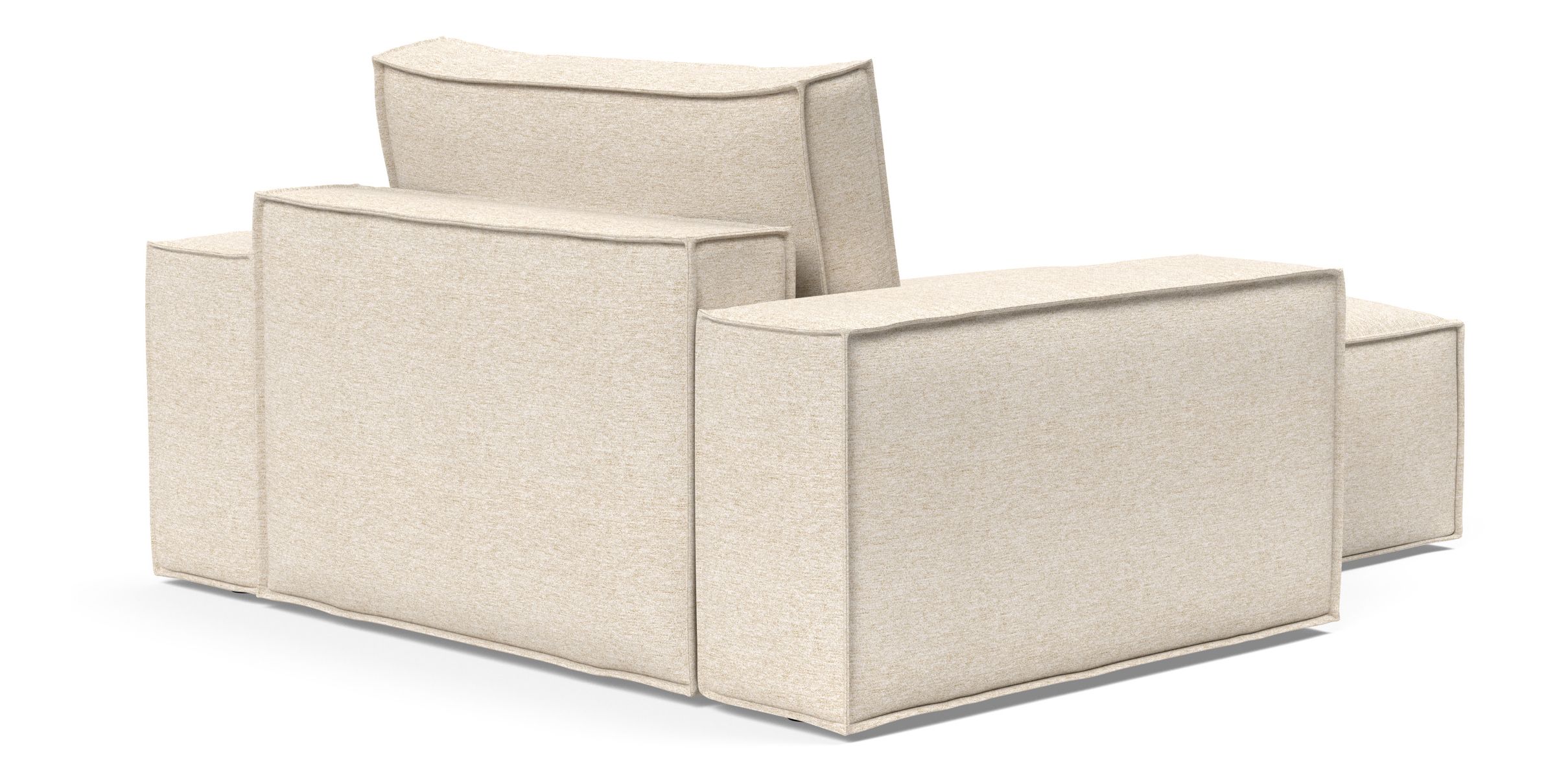 Newilla Storage Lounger Chair w/ Wide Arm Rests