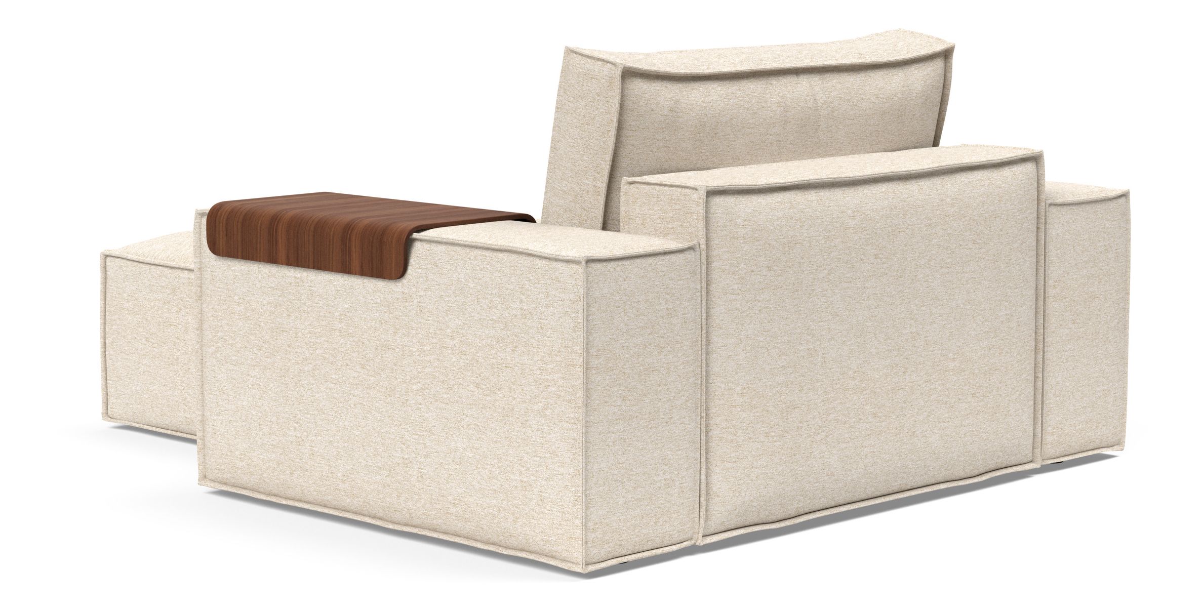 Newilla Storage Lounger Chair w/ Wide Arm Rests