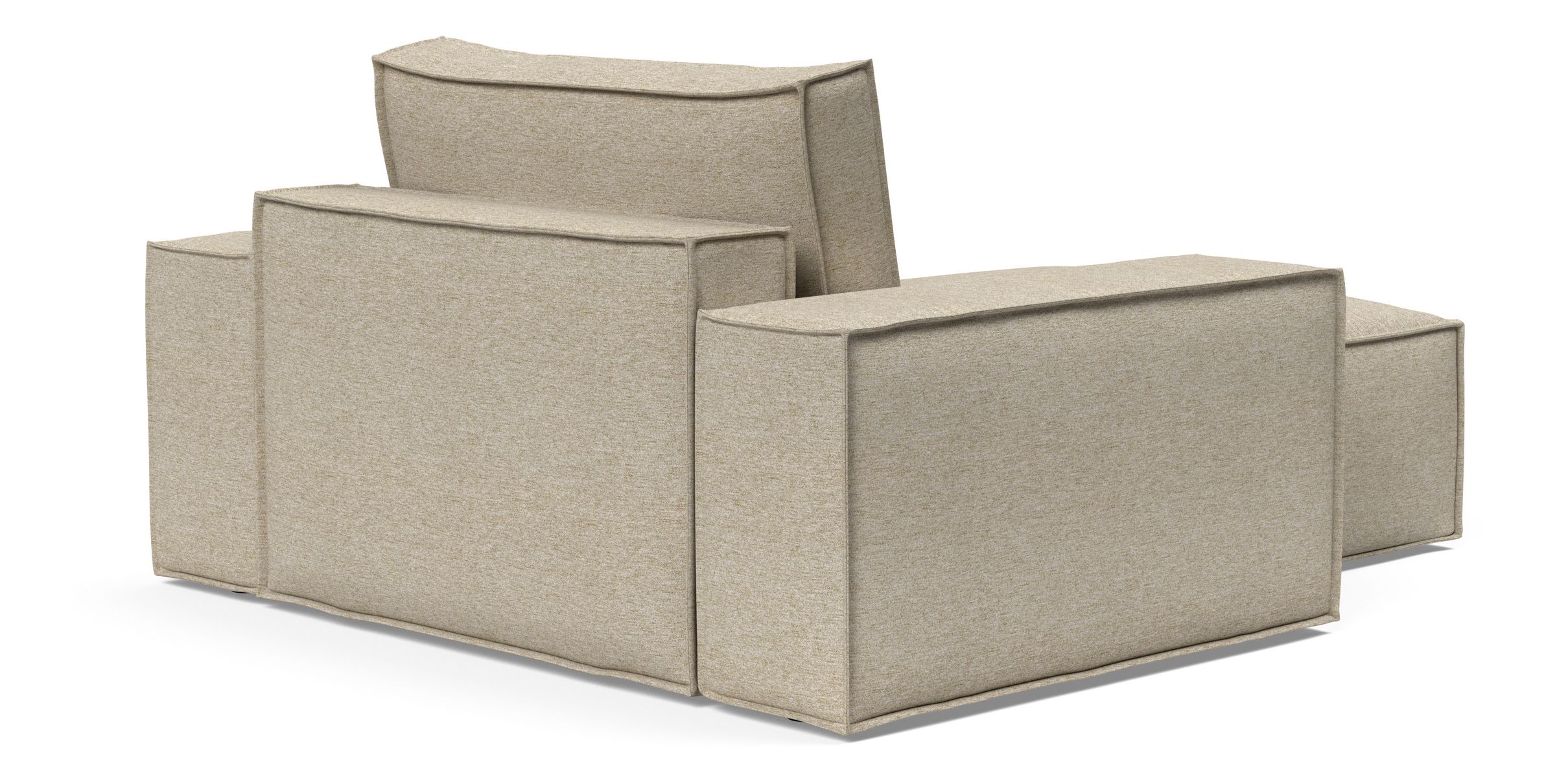Newilla Storage Lounger Chair w/ Wide Arm Rests