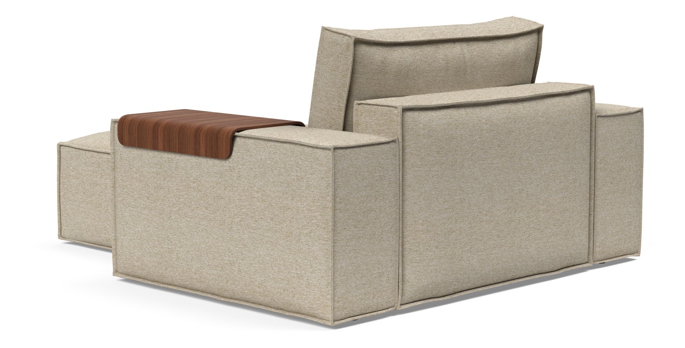 Newilla Storage Lounger Chair w/ Wide Arm Rests