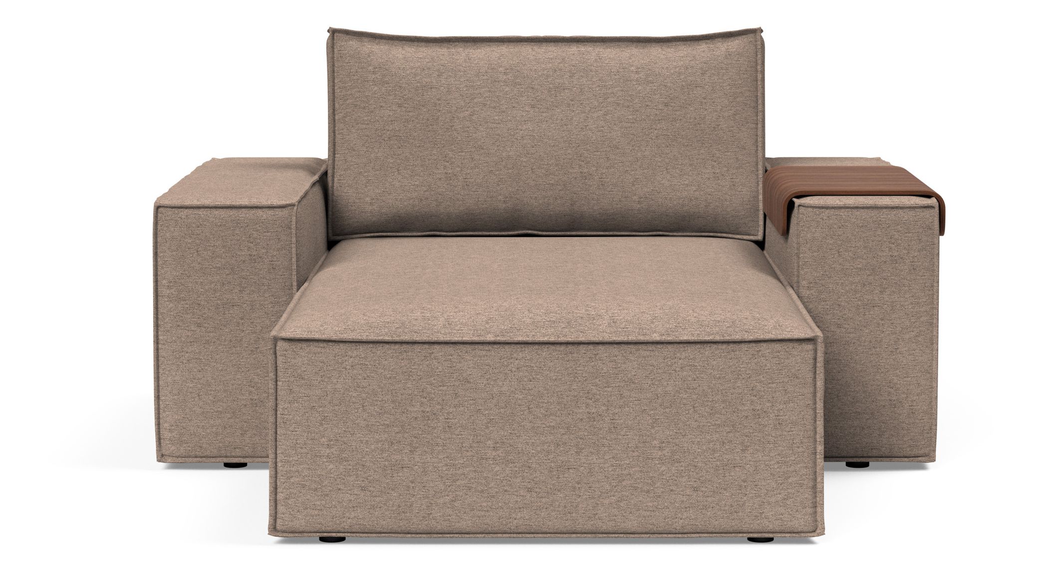Newilla Storage Lounger Chair w/ Wide Arm Rests