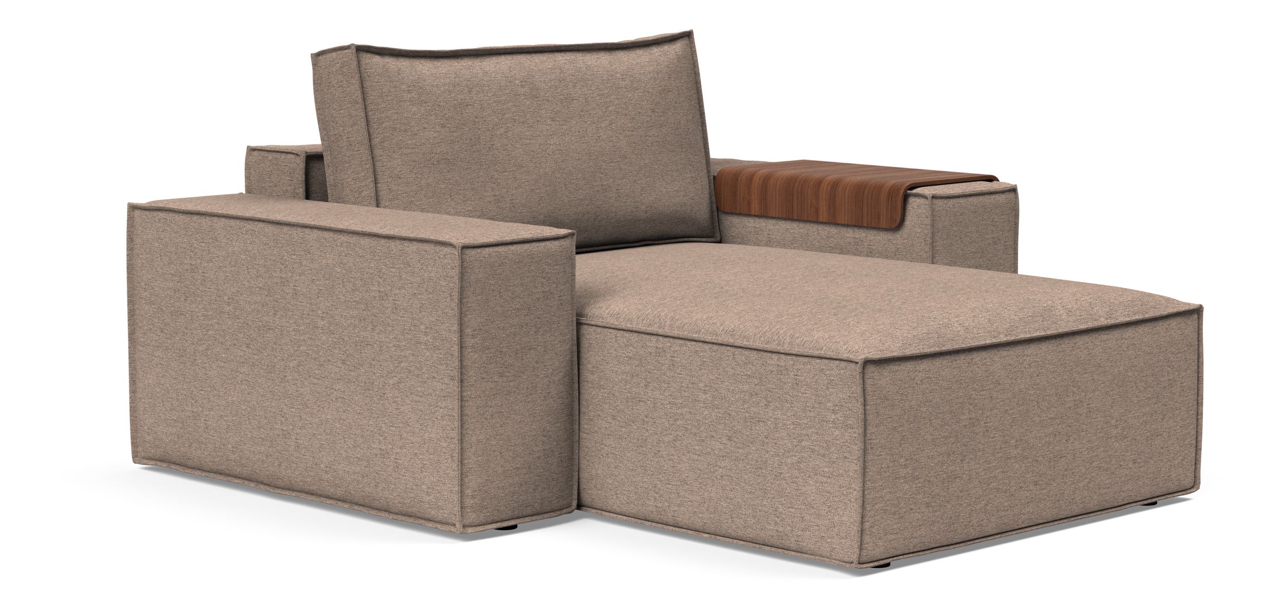 Newilla Storage Lounger Chair w/ Wide Arm Rests