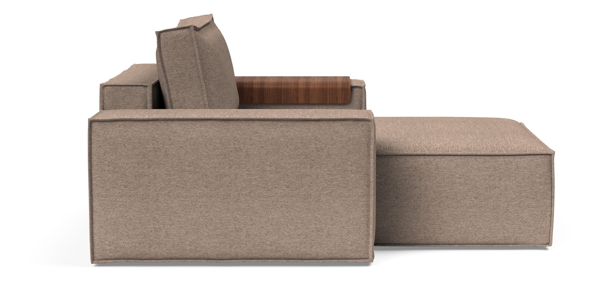 Newilla Storage Lounger Chair w/ Wide Arm Rests