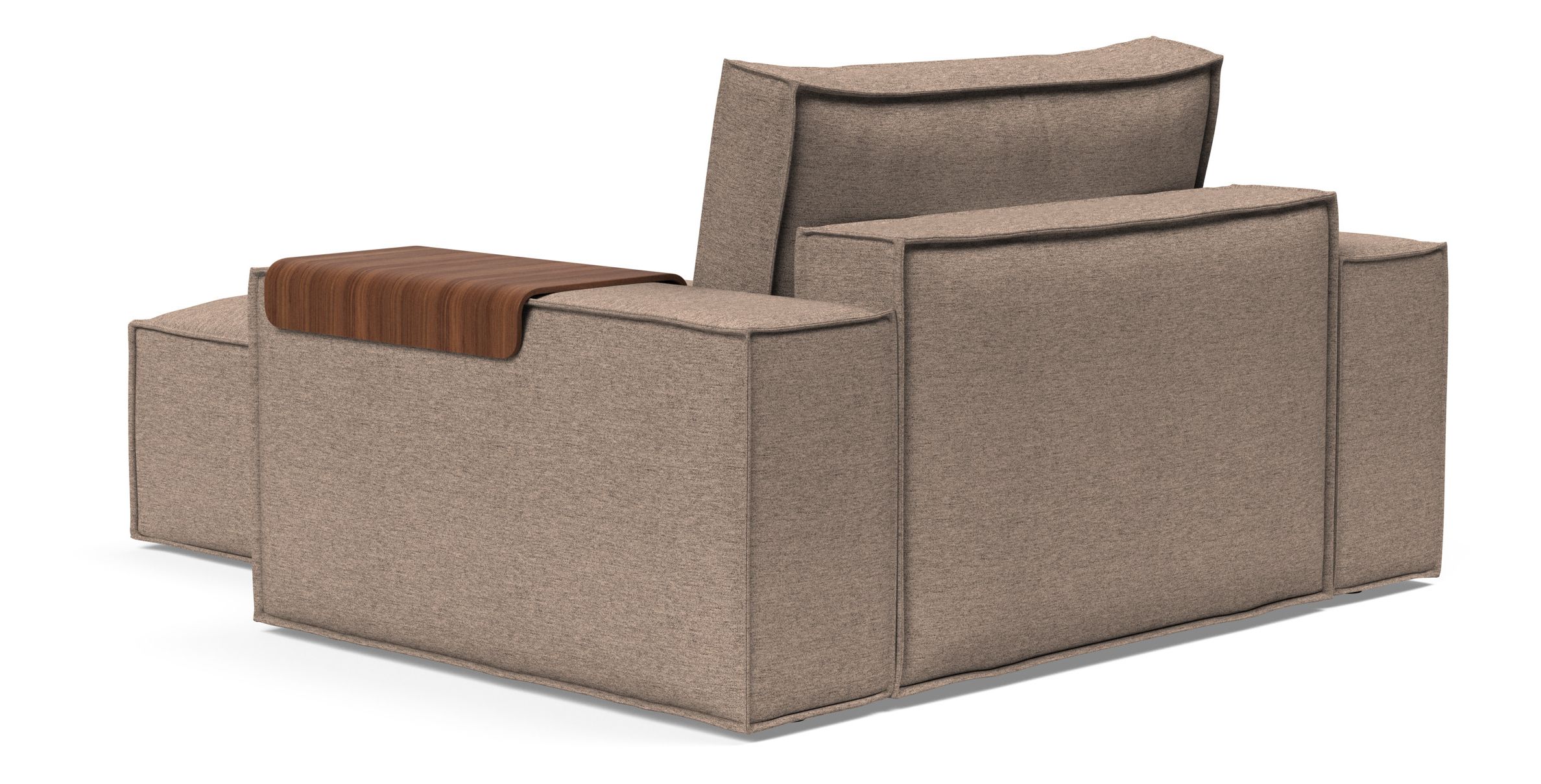 Newilla Storage Lounger Chair w/ Wide Arm Rests