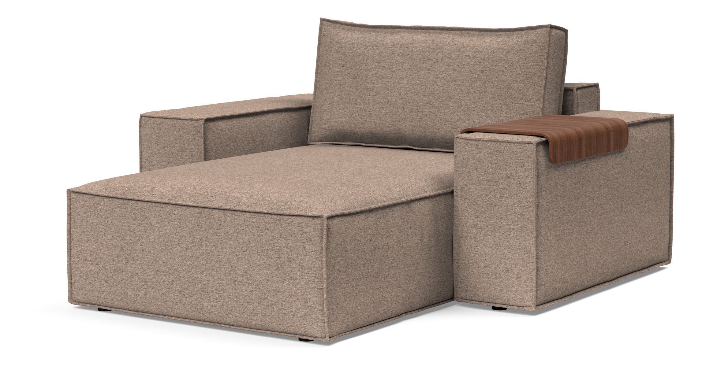 Newilla Storage Lounger Chair w/ Wide Arm Rests