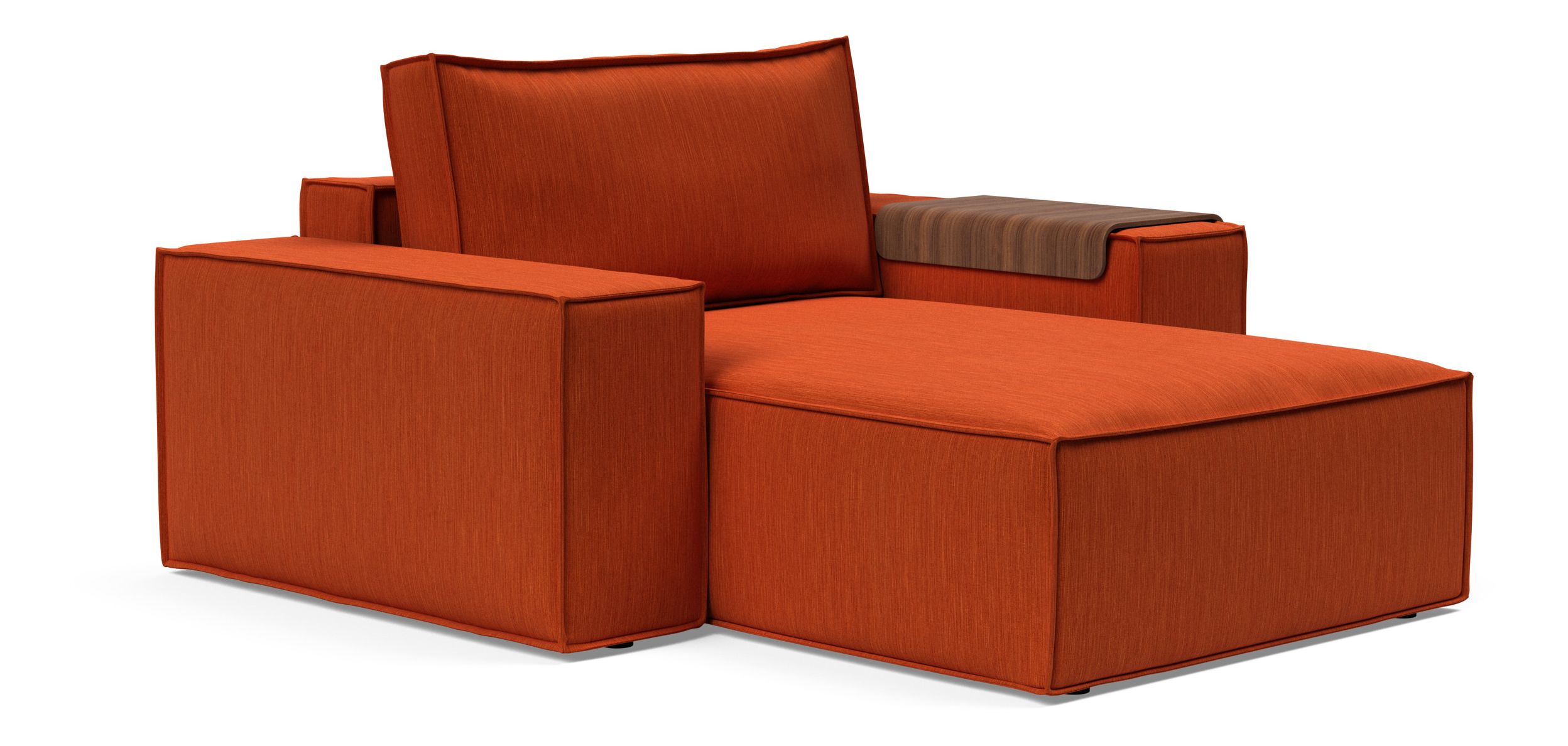 Newilla Storage Lounger Chair w/ Wide Arm Rests