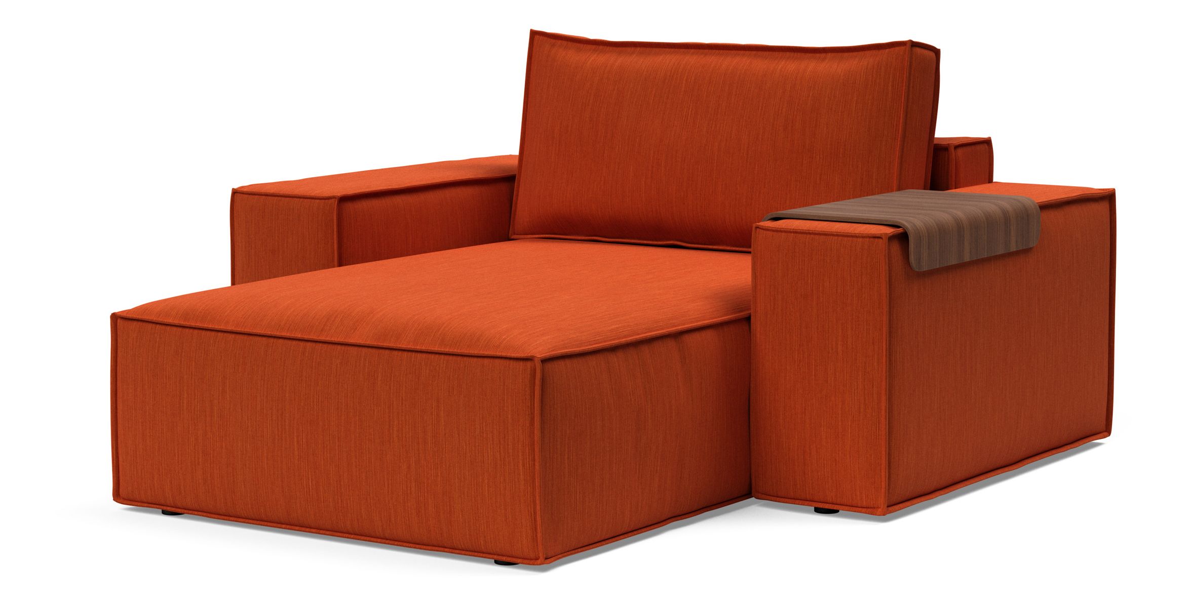 Newilla Storage Lounger Chair w/ Wide Arm Rests