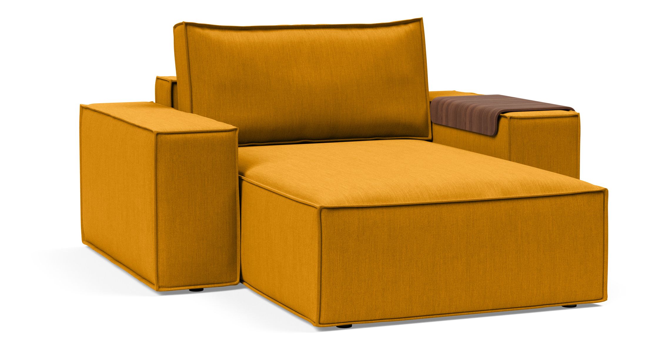 Newilla Storage Lounger Chair w/ Wide Arm Rests