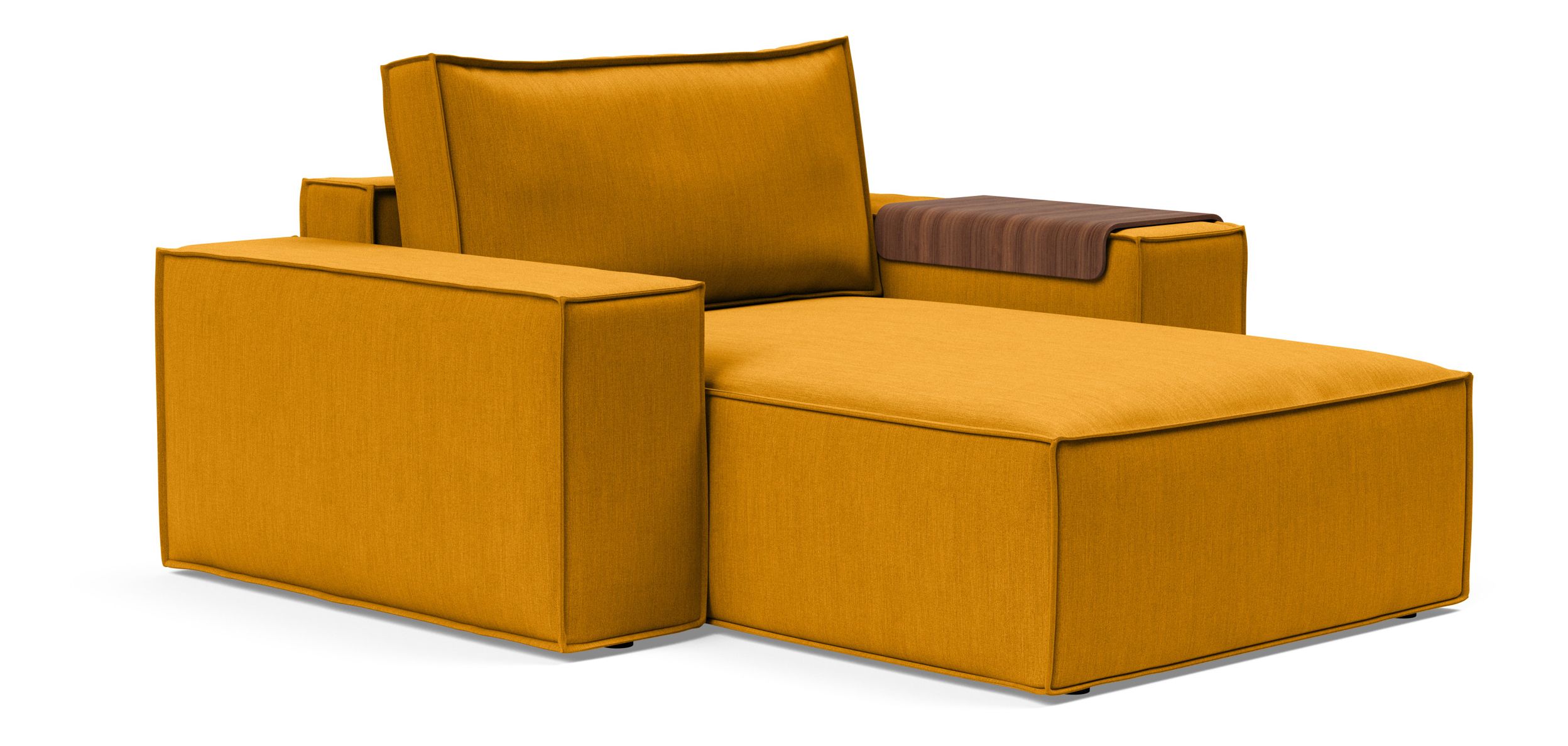 Newilla Storage Lounger Chair w/ Wide Arm Rests