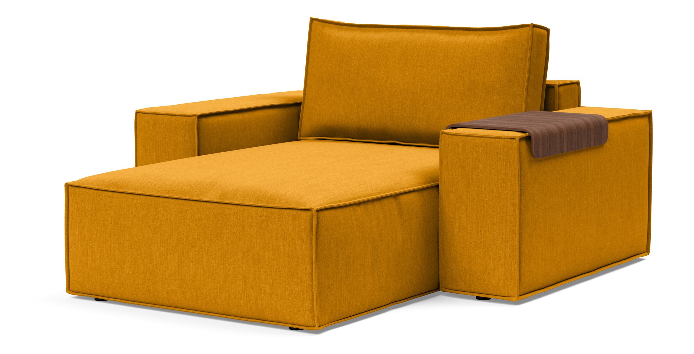 Newilla Storage Lounger Chair w/ Wide Arm Rests