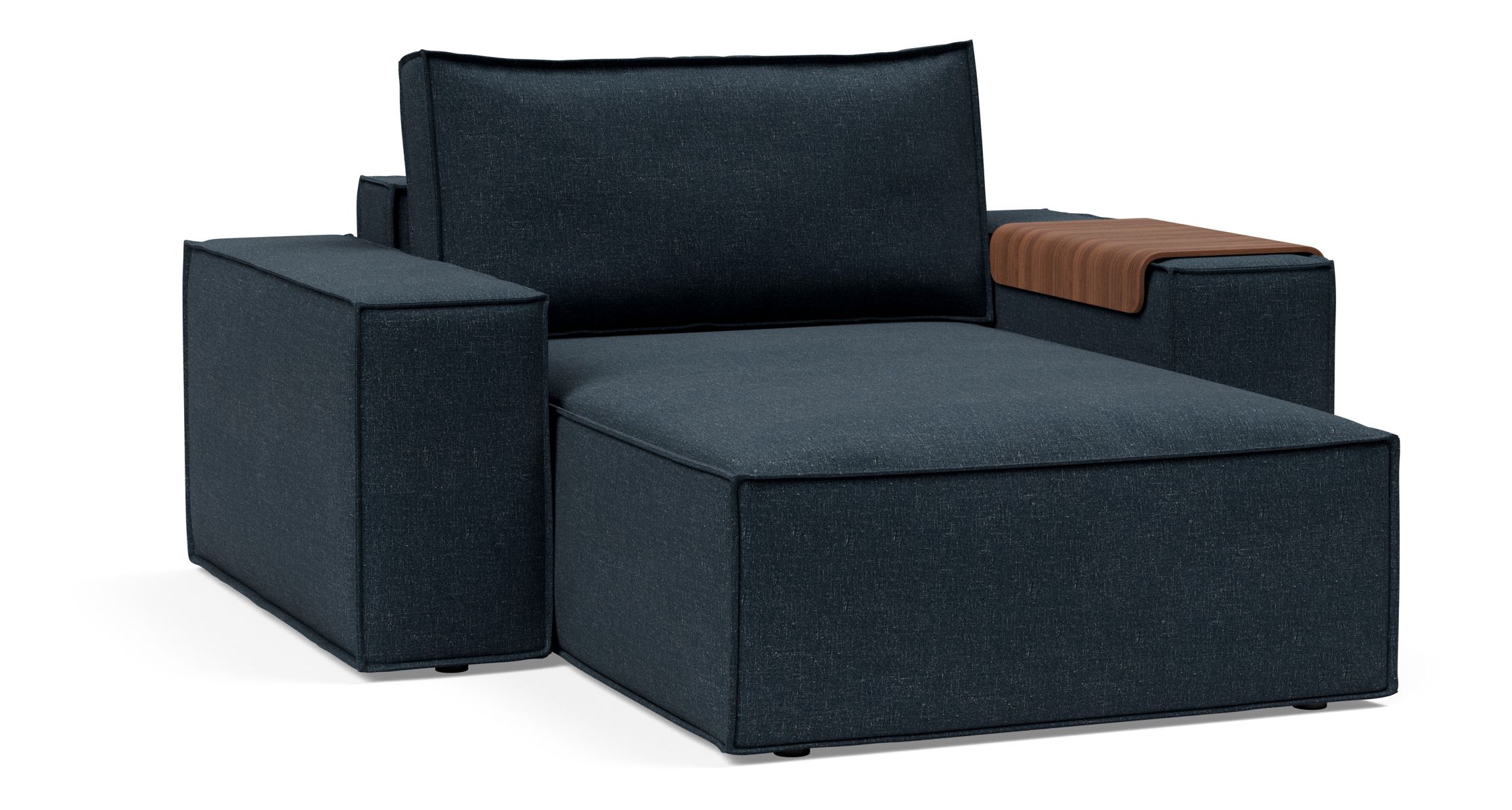 Newilla Storage Lounger Chair w/ Wide Arm Rests