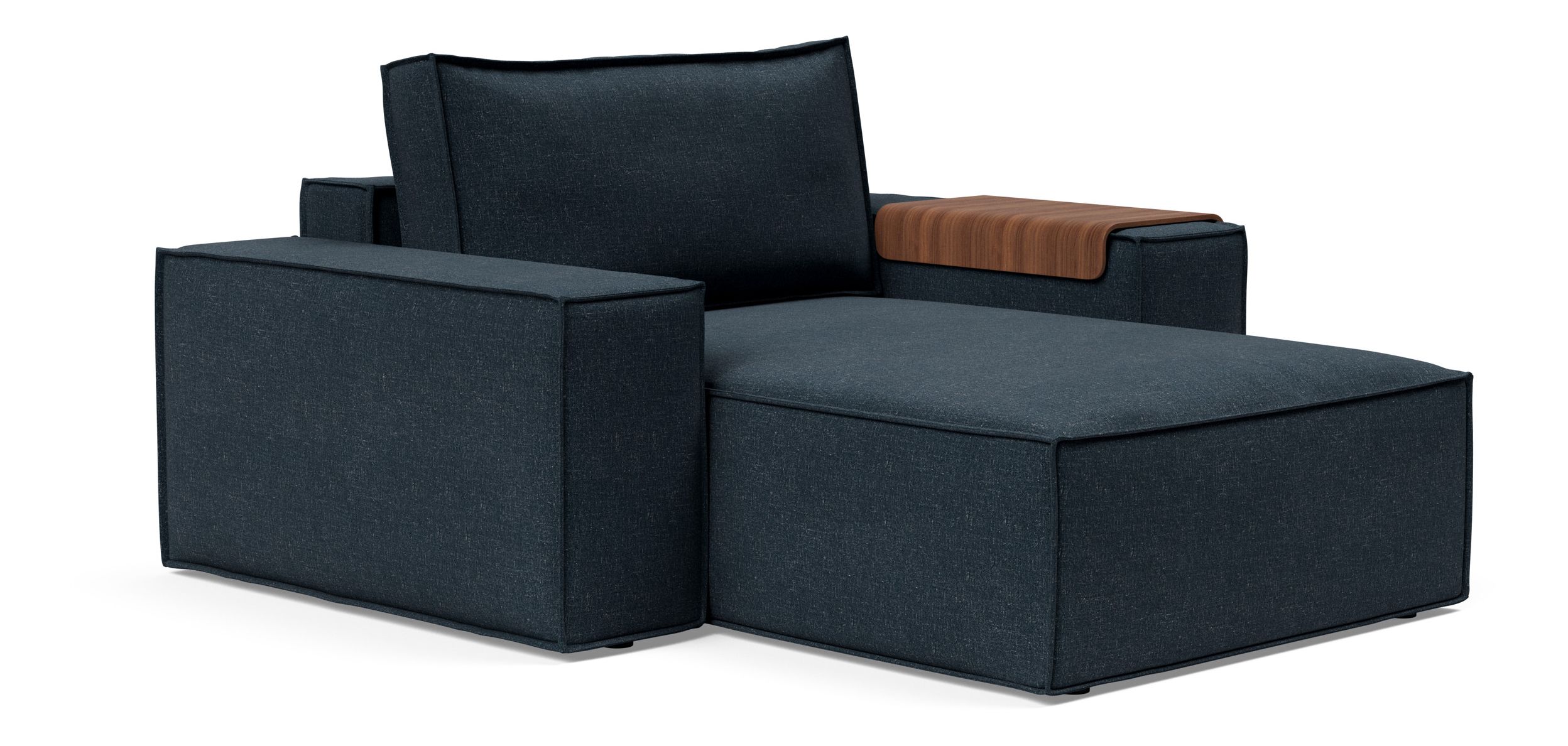 Newilla Storage Lounger Chair w/ Wide Arm Rests
