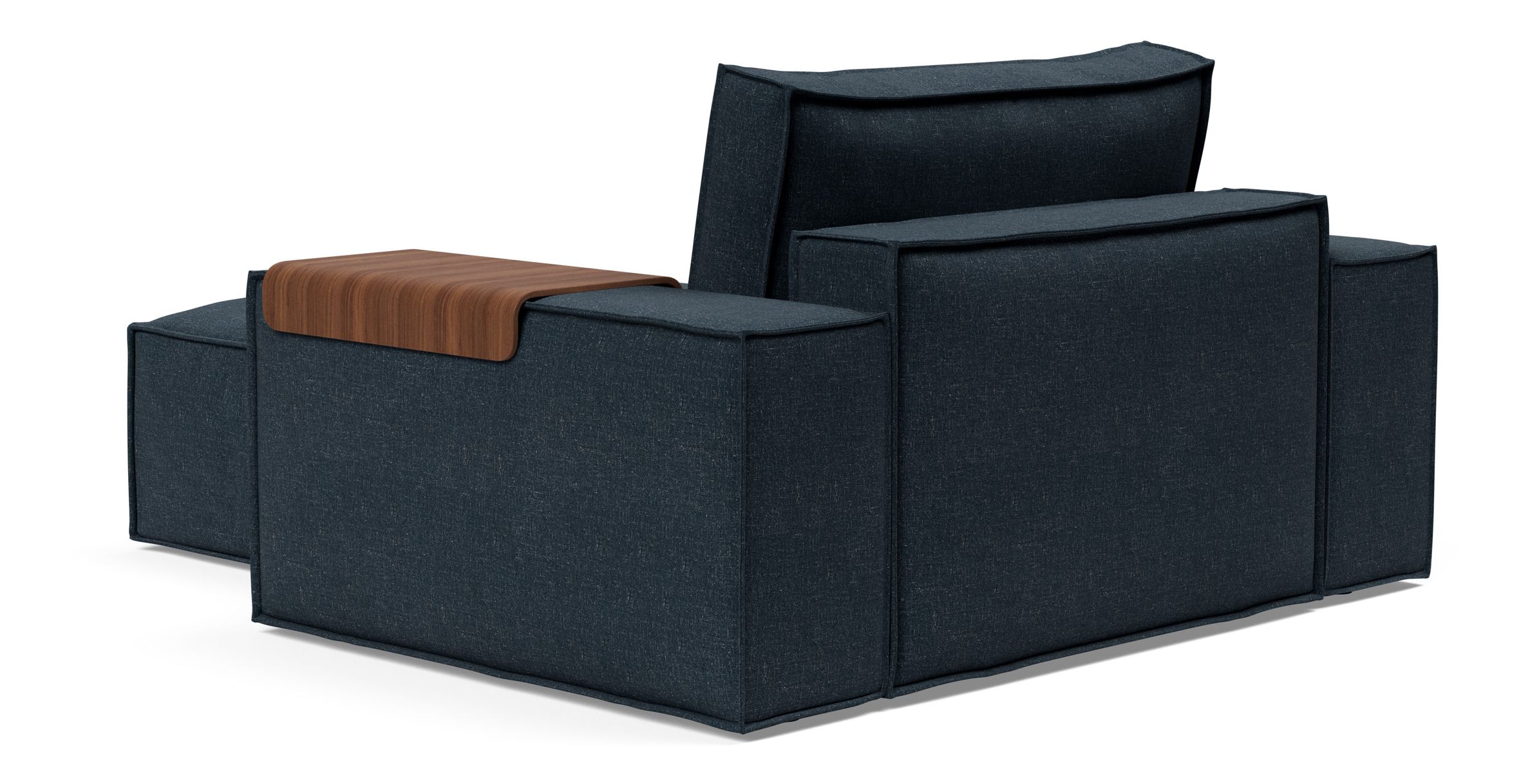 Newilla Storage Lounger Chair w/ Wide Arm Rests
