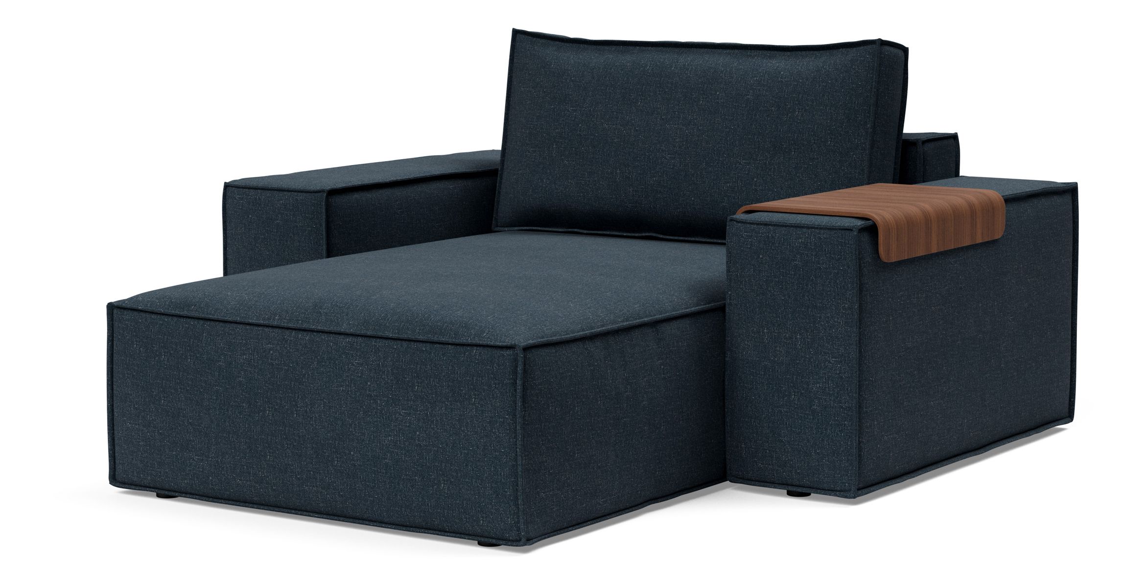 Newilla Storage Lounger Chair w/ Wide Arm Rests