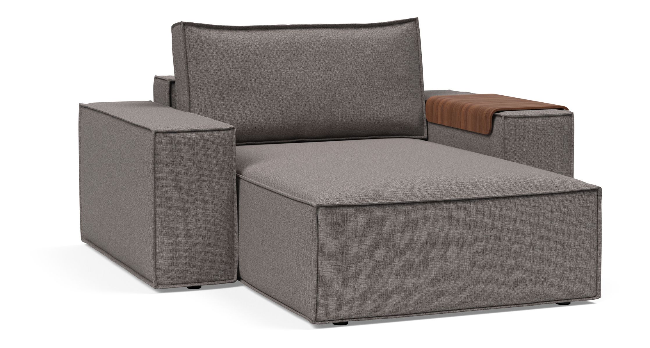 Newilla Storage Lounger Chair w/ Wide Arm Rests