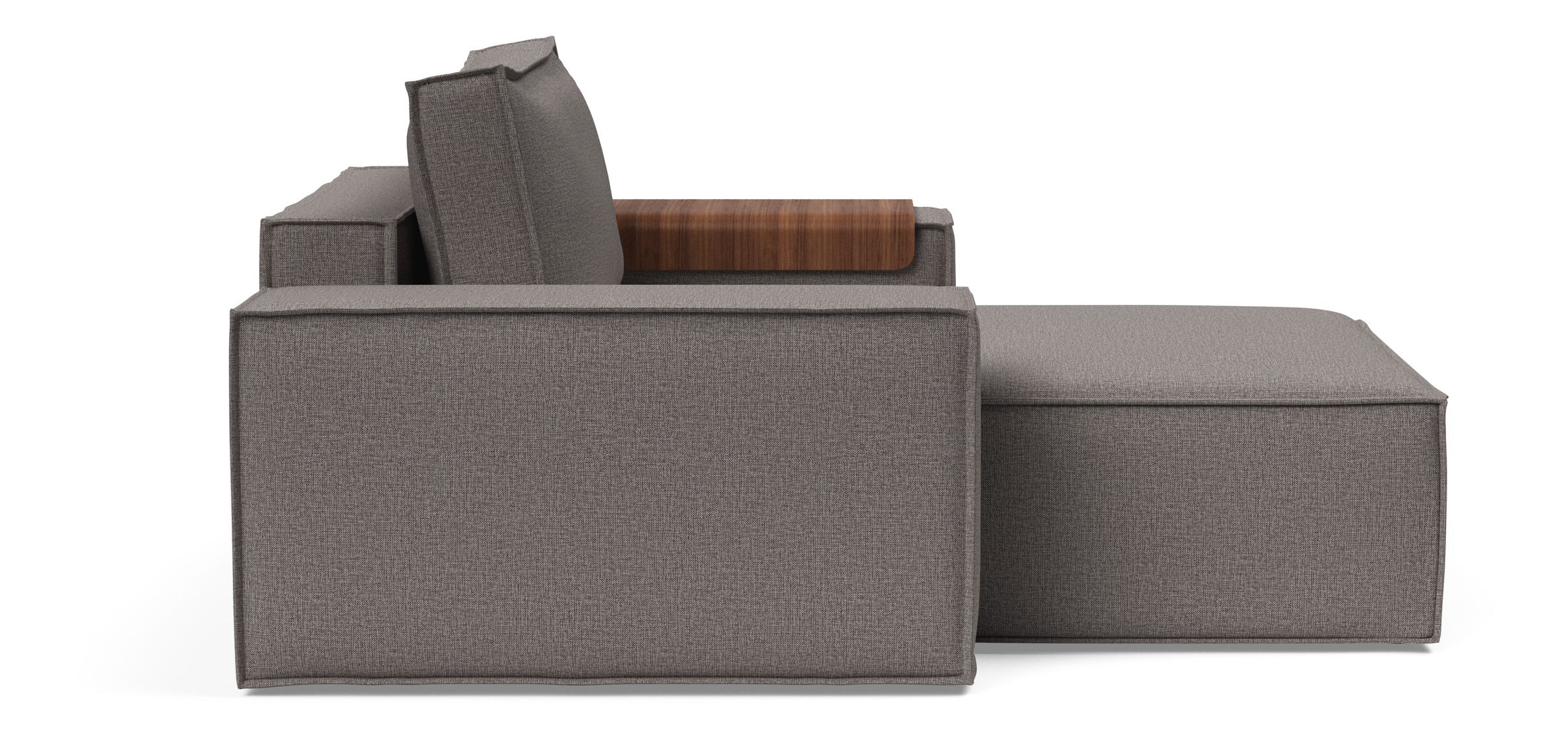 Newilla Storage Lounger Chair w/ Wide Arm Rests