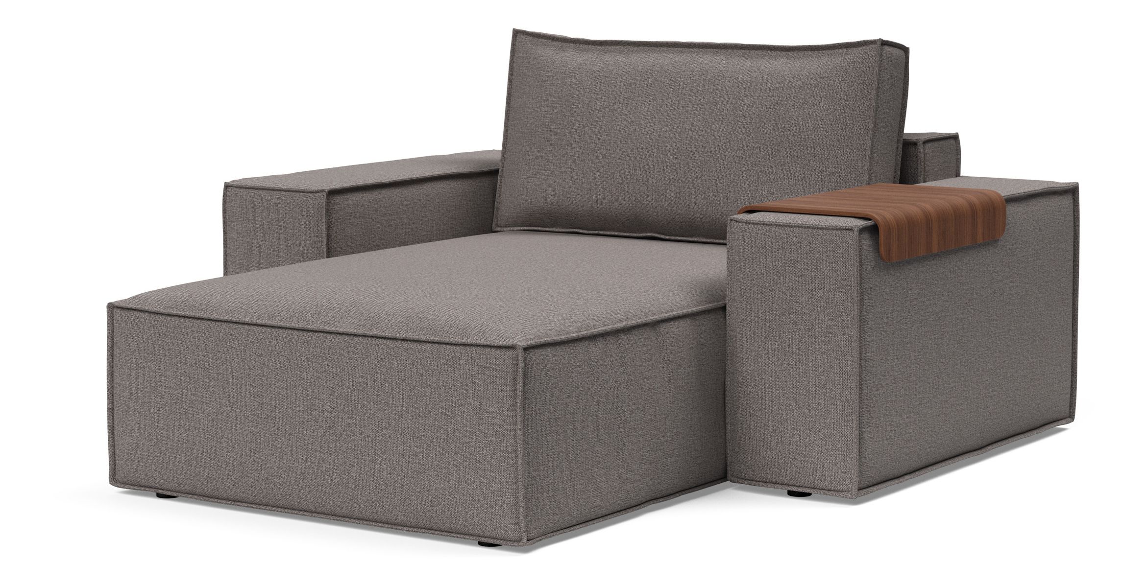 Newilla Storage Lounger Chair w/ Wide Arm Rests