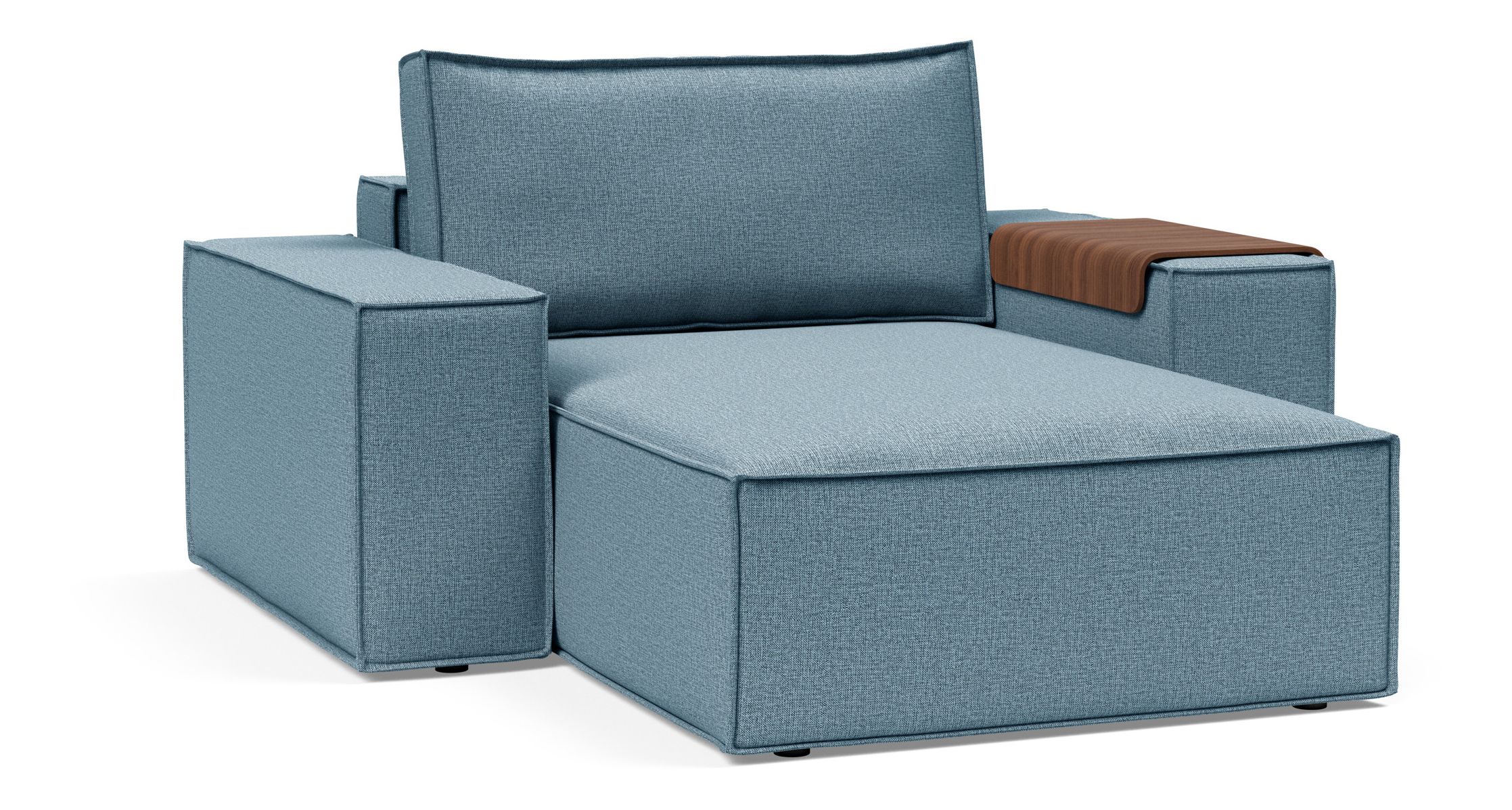 Newilla Storage Lounger Chair w/ Wide Arm Rests