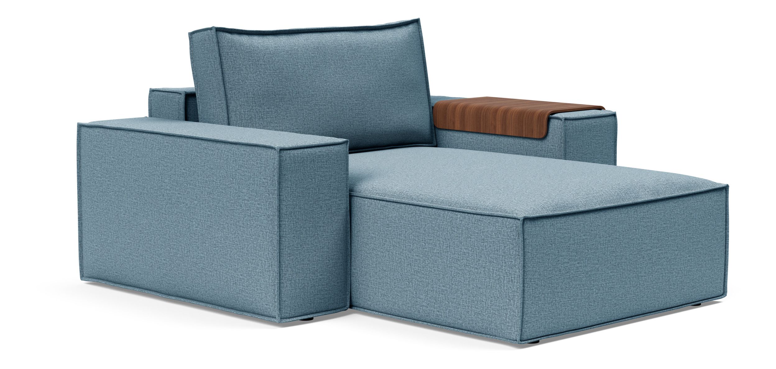 Newilla Storage Lounger Chair w/ Wide Arm Rests