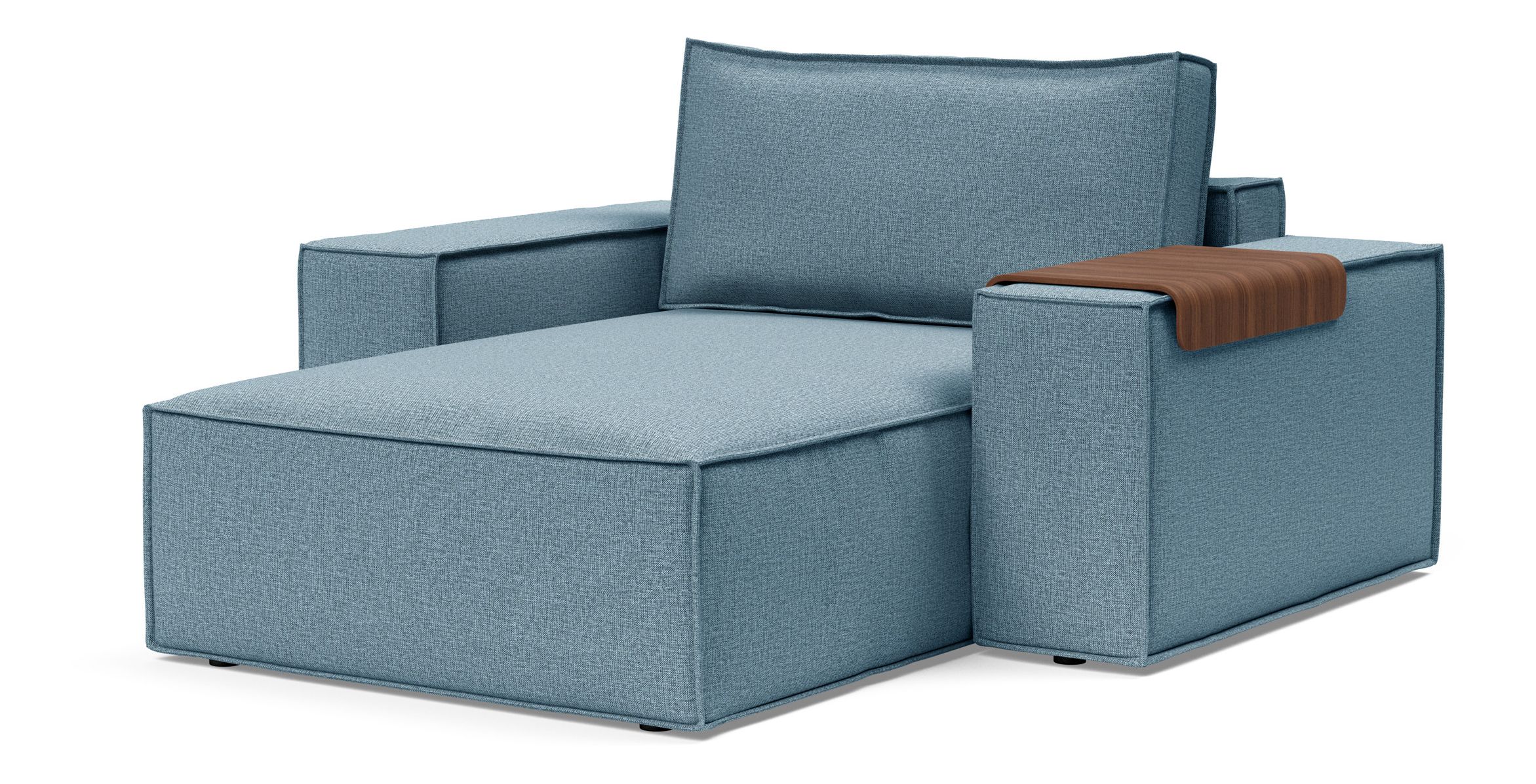 Newilla Storage Lounger Chair w/ Wide Arm Rests