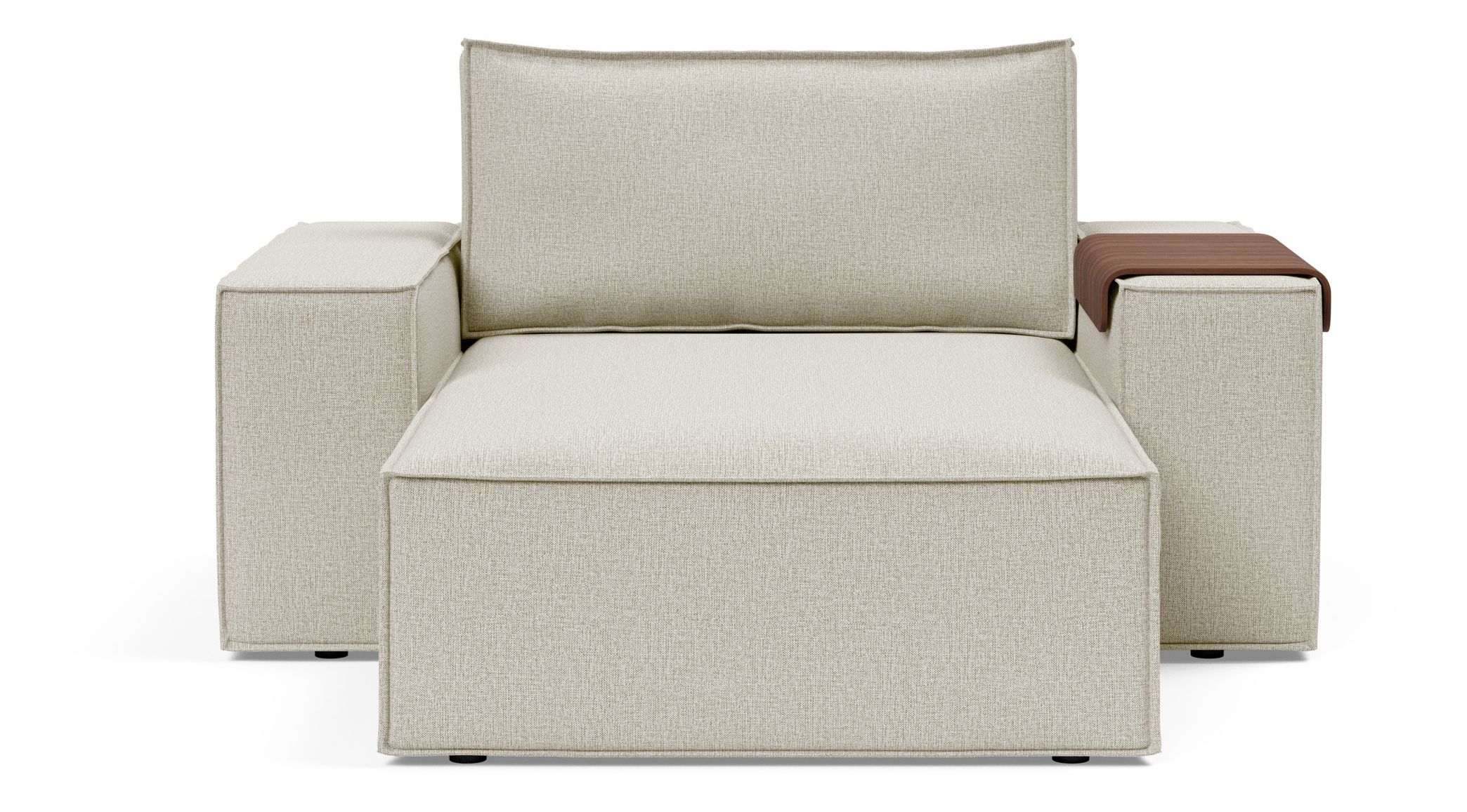 Newilla Storage Lounger Chair w/ Wide Arm Rests
