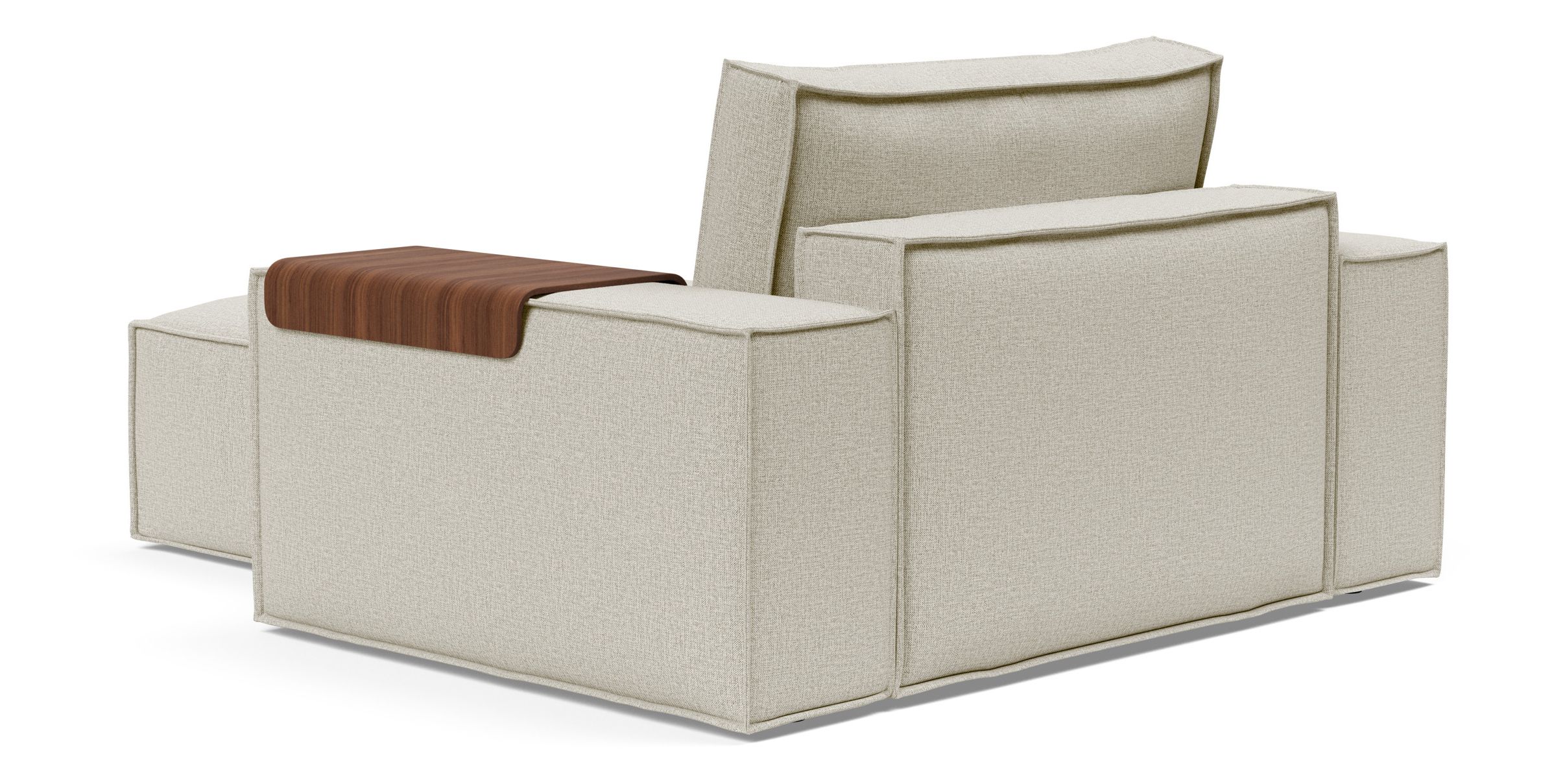 Newilla Storage Lounger Chair w/ Wide Arm Rests