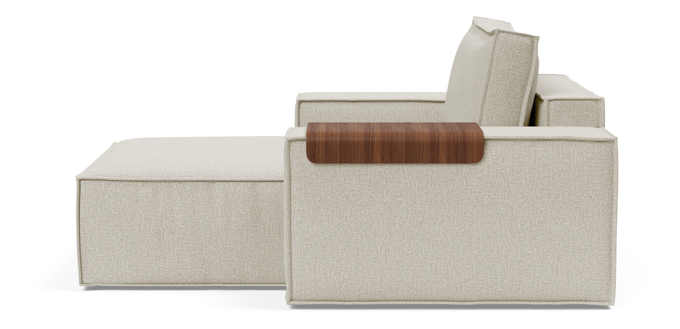 Newilla Storage Lounger Chair w/ Wide Arm Rests