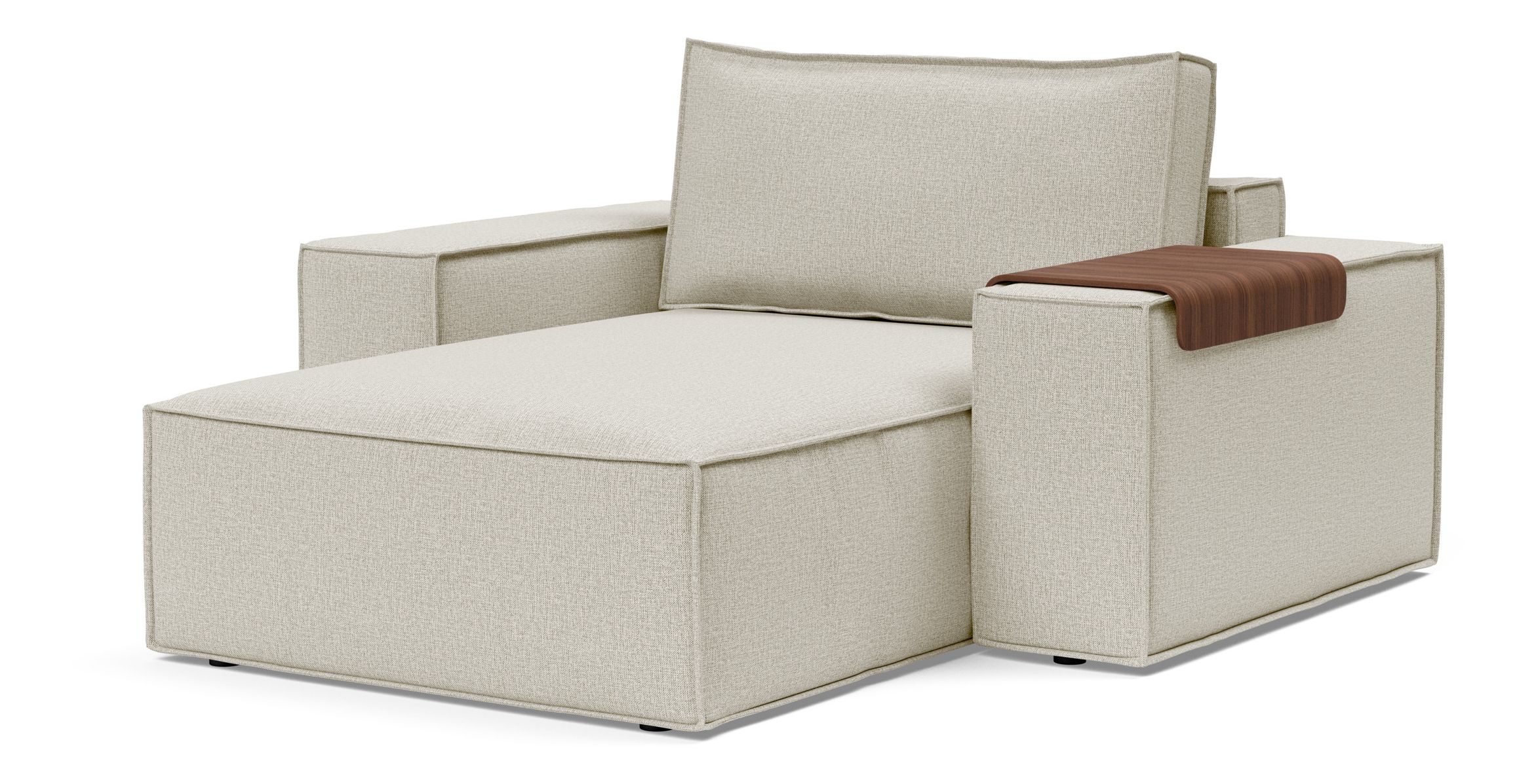 Newilla Storage Lounger Chair w/ Wide Arm Rests