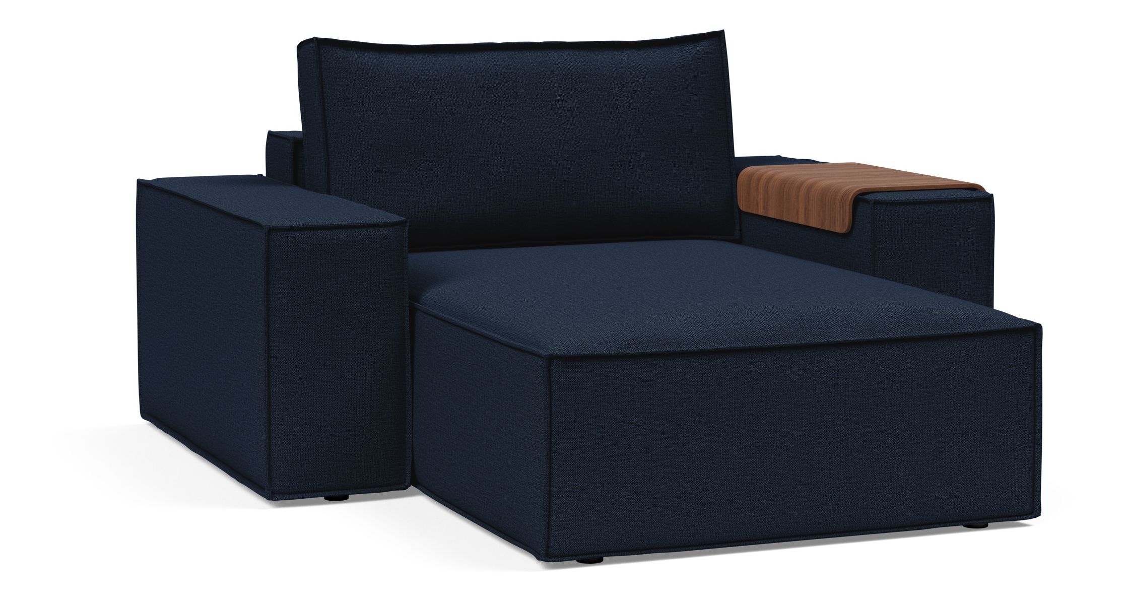 Newilla Storage Lounger Chair w/ Wide Arm Rests