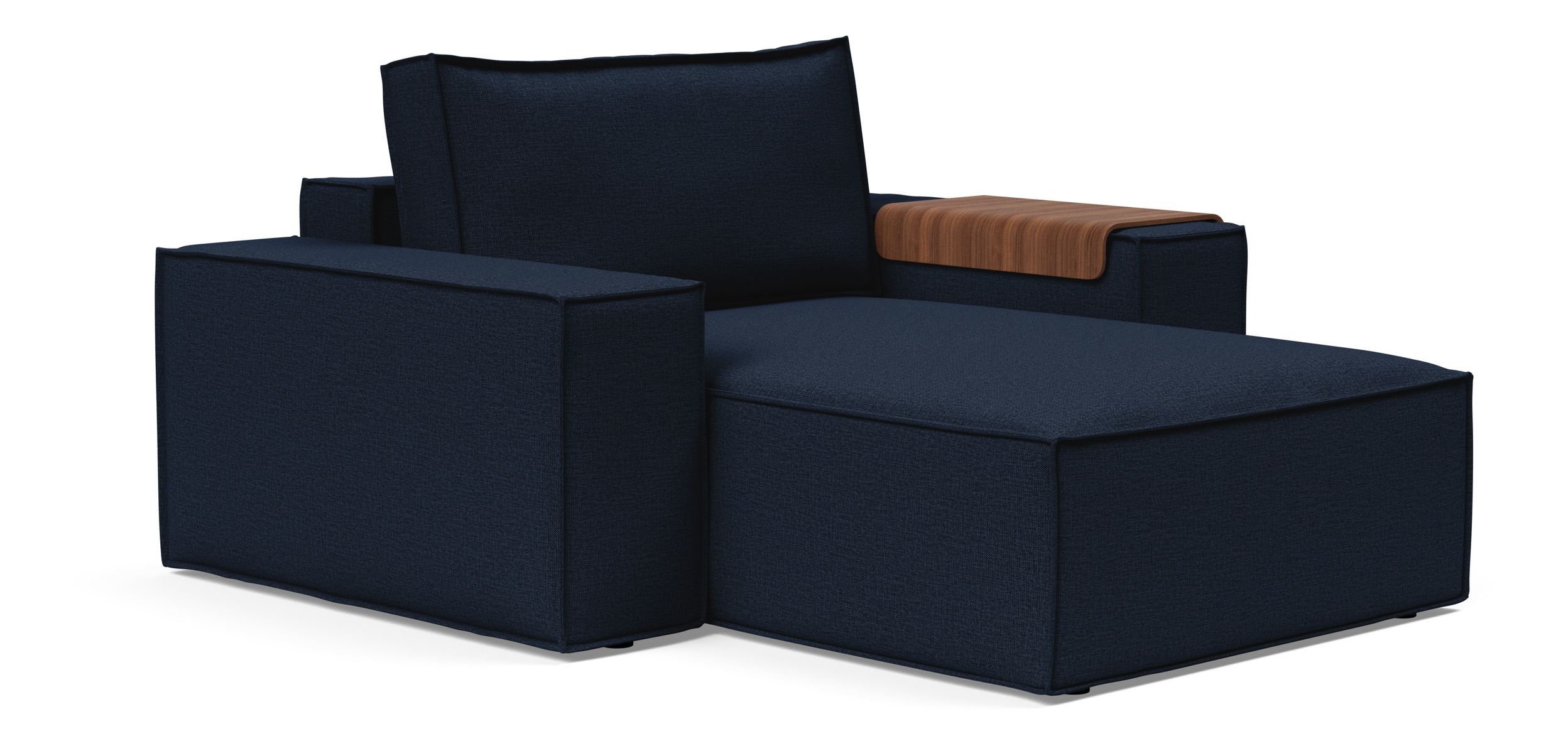 Newilla Storage Lounger Chair w/ Wide Arm Rests