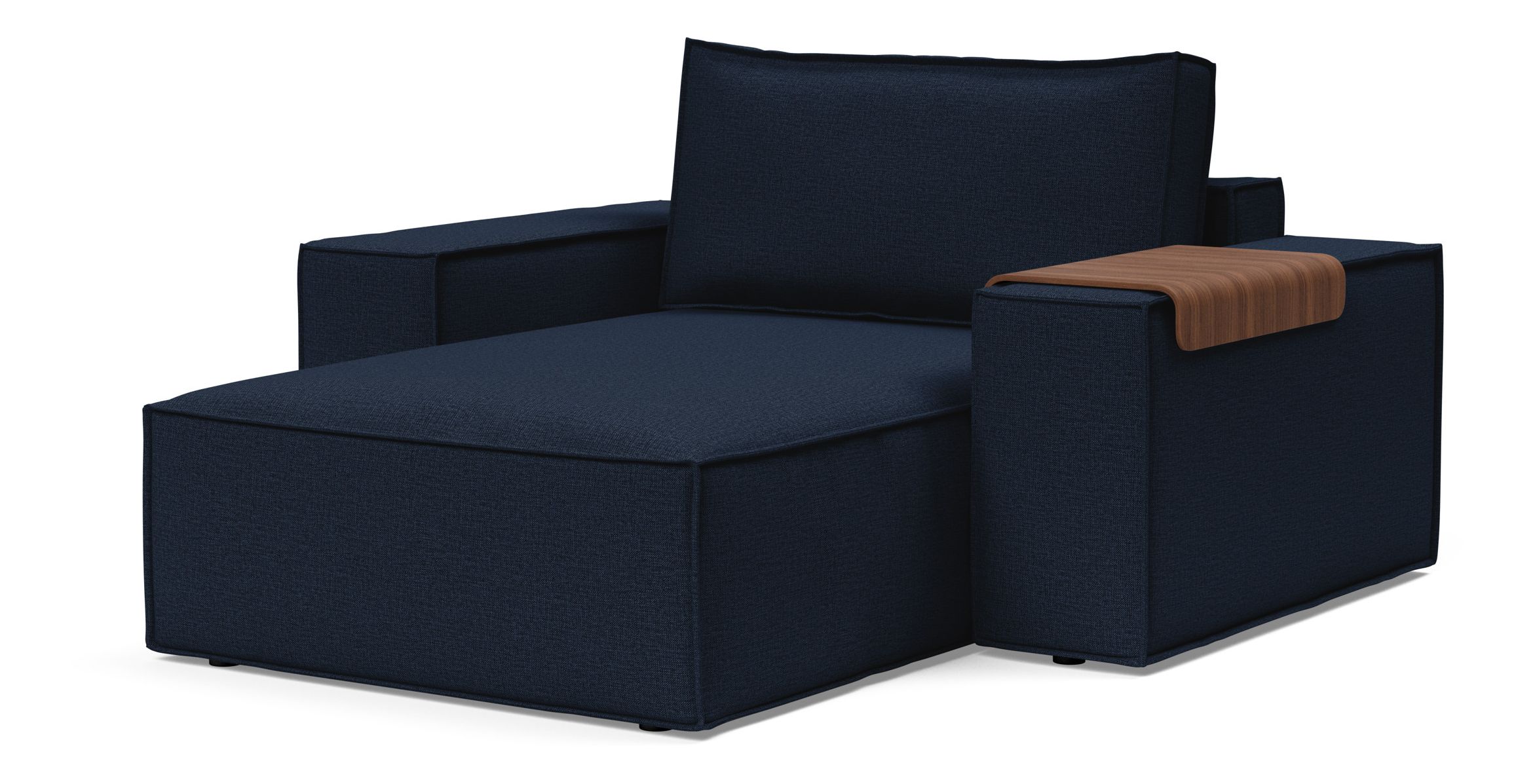 Newilla Storage Lounger Chair w/ Wide Arm Rests