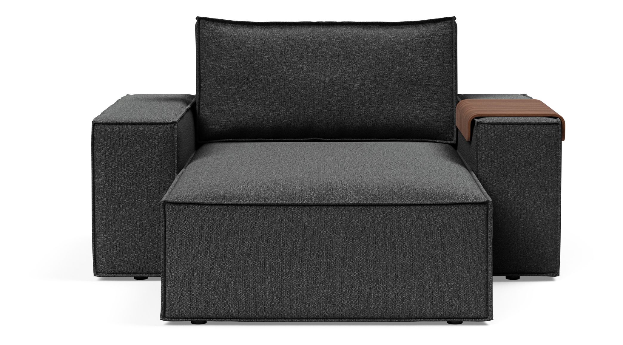 Newilla Storage Lounger Chair w/ Wide Arm Rests
