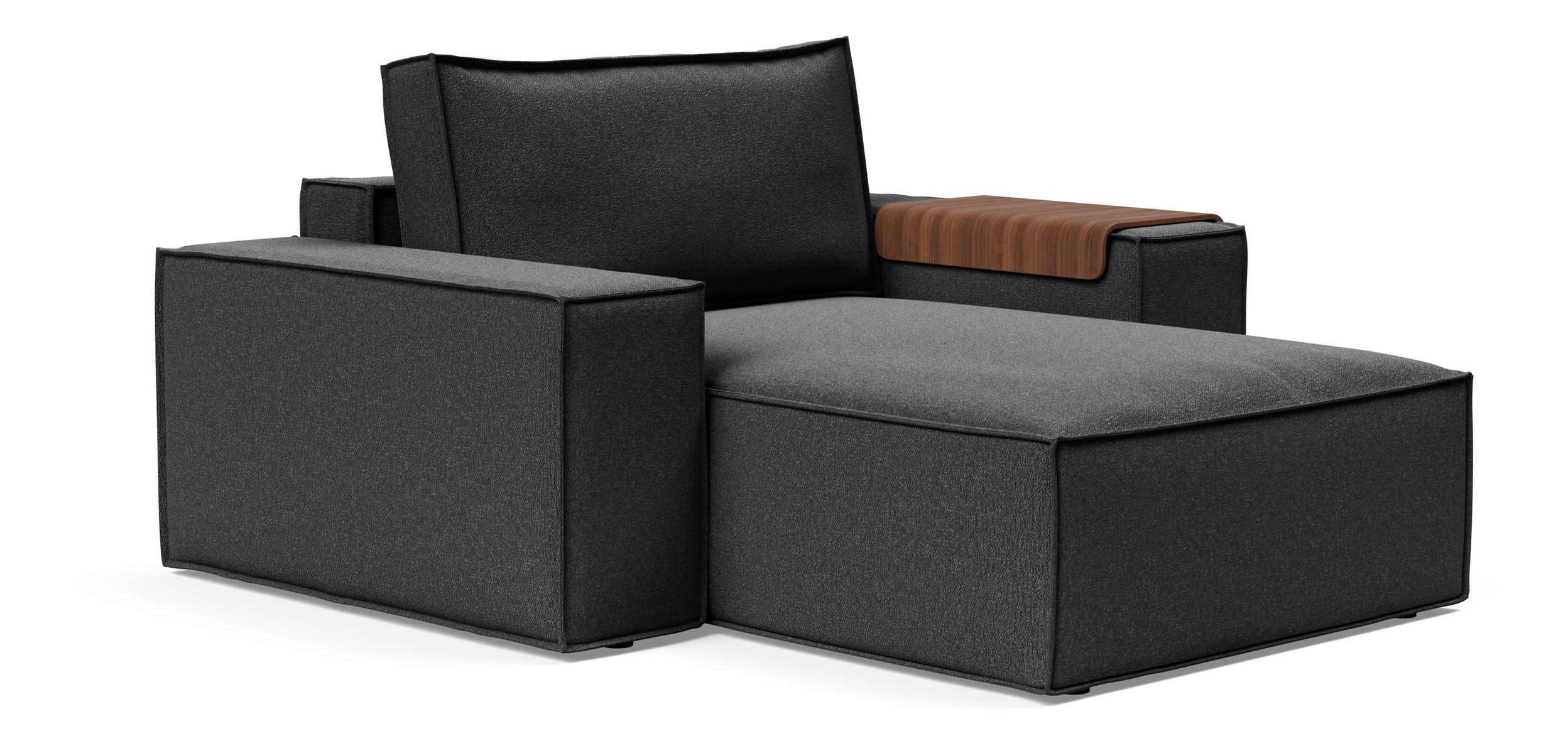 Newilla Storage Lounger Chair w/ Wide Arm Rests