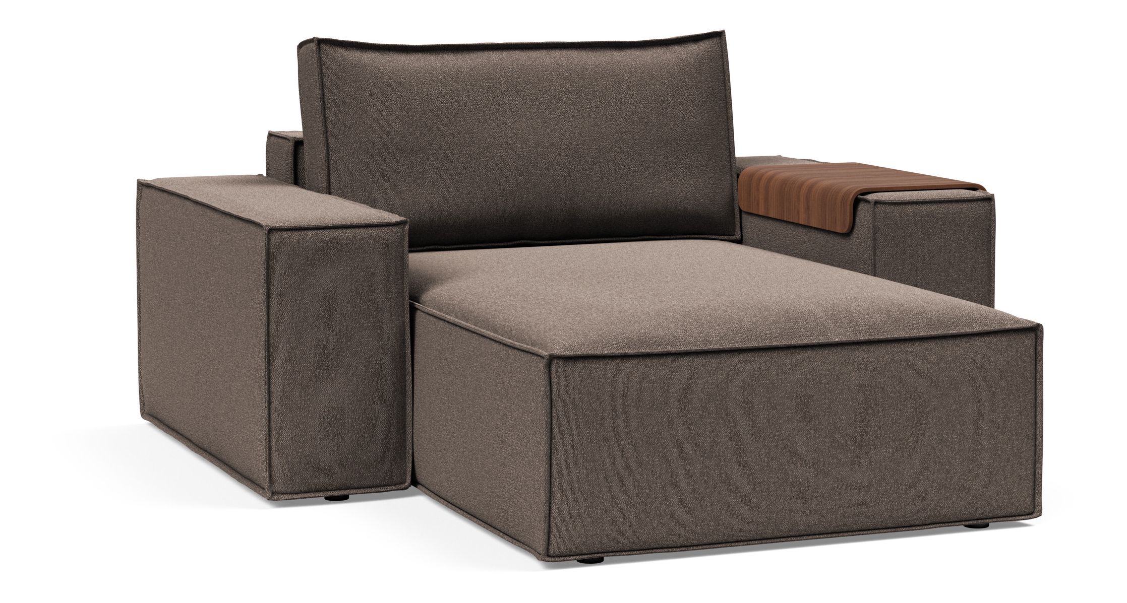 Newilla Storage Lounger Chair w/ Wide Arm Rests