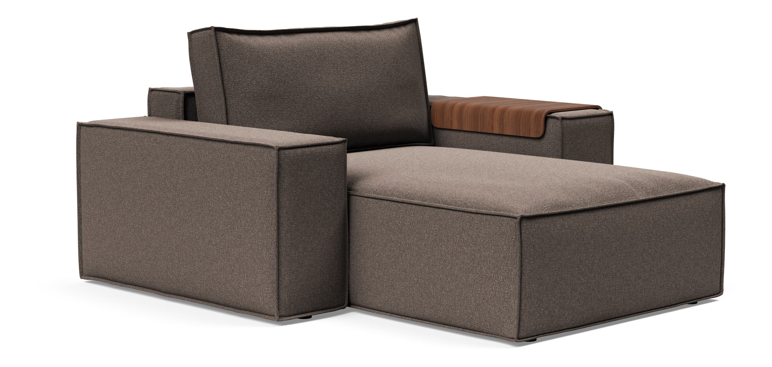 Newilla Storage Lounger Chair w/ Wide Arm Rests