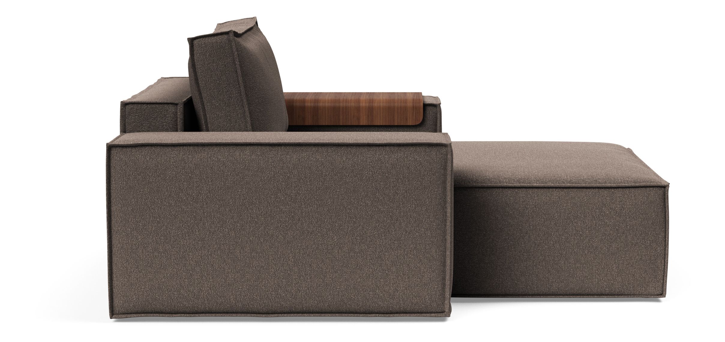 Newilla Storage Lounger Chair w/ Wide Arm Rests
