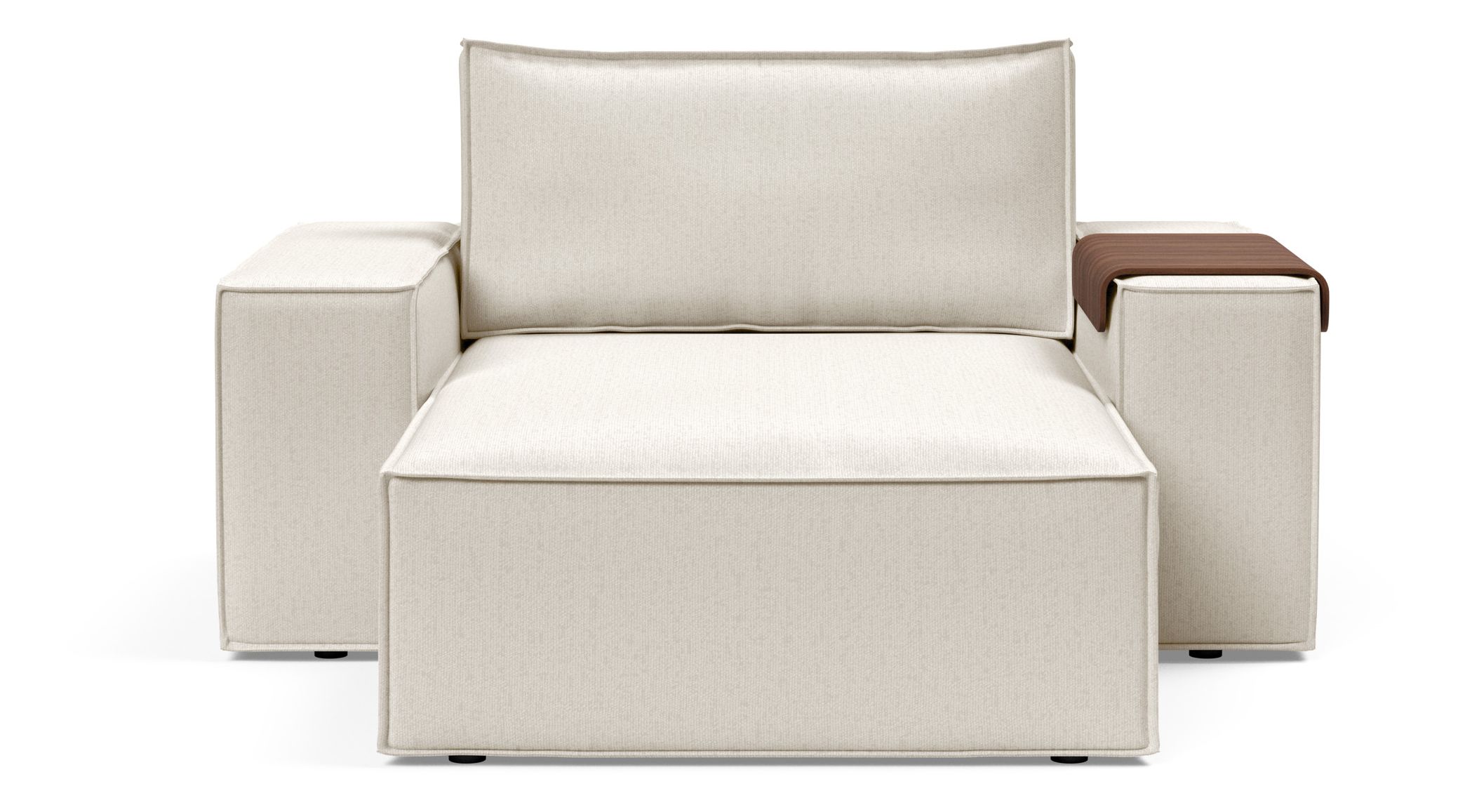 Newilla Storage Lounger Chair w/ Wide Arm Rests