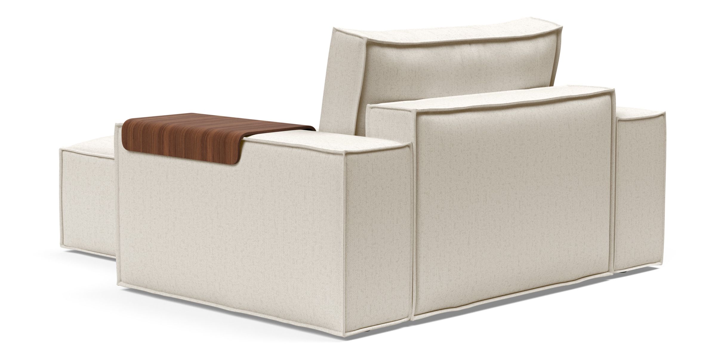 Newilla Storage Lounger Chair w/ Wide Arm Rests