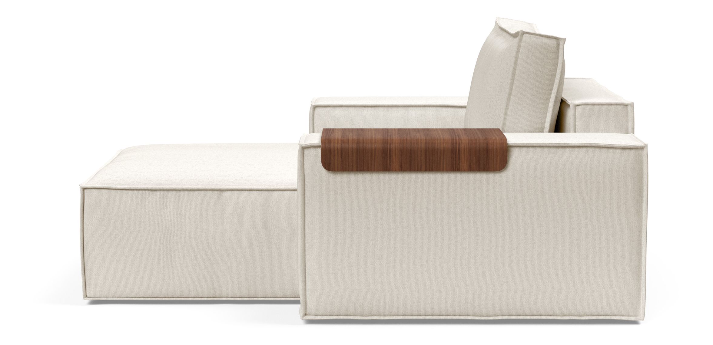 Newilla Storage Lounger Chair w/ Wide Arm Rests