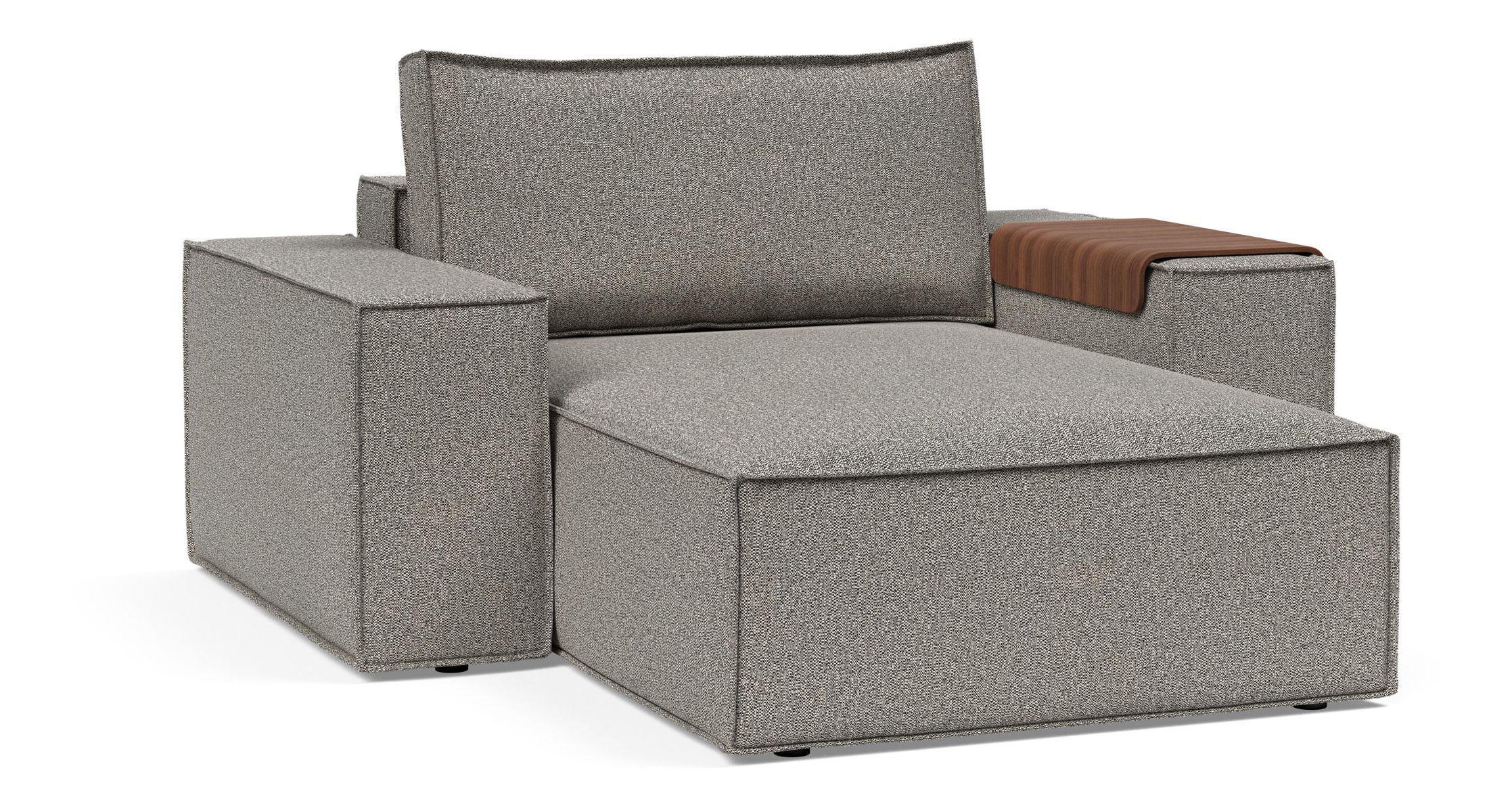 Newilla Storage Lounger Chair w/ Wide Arm Rests