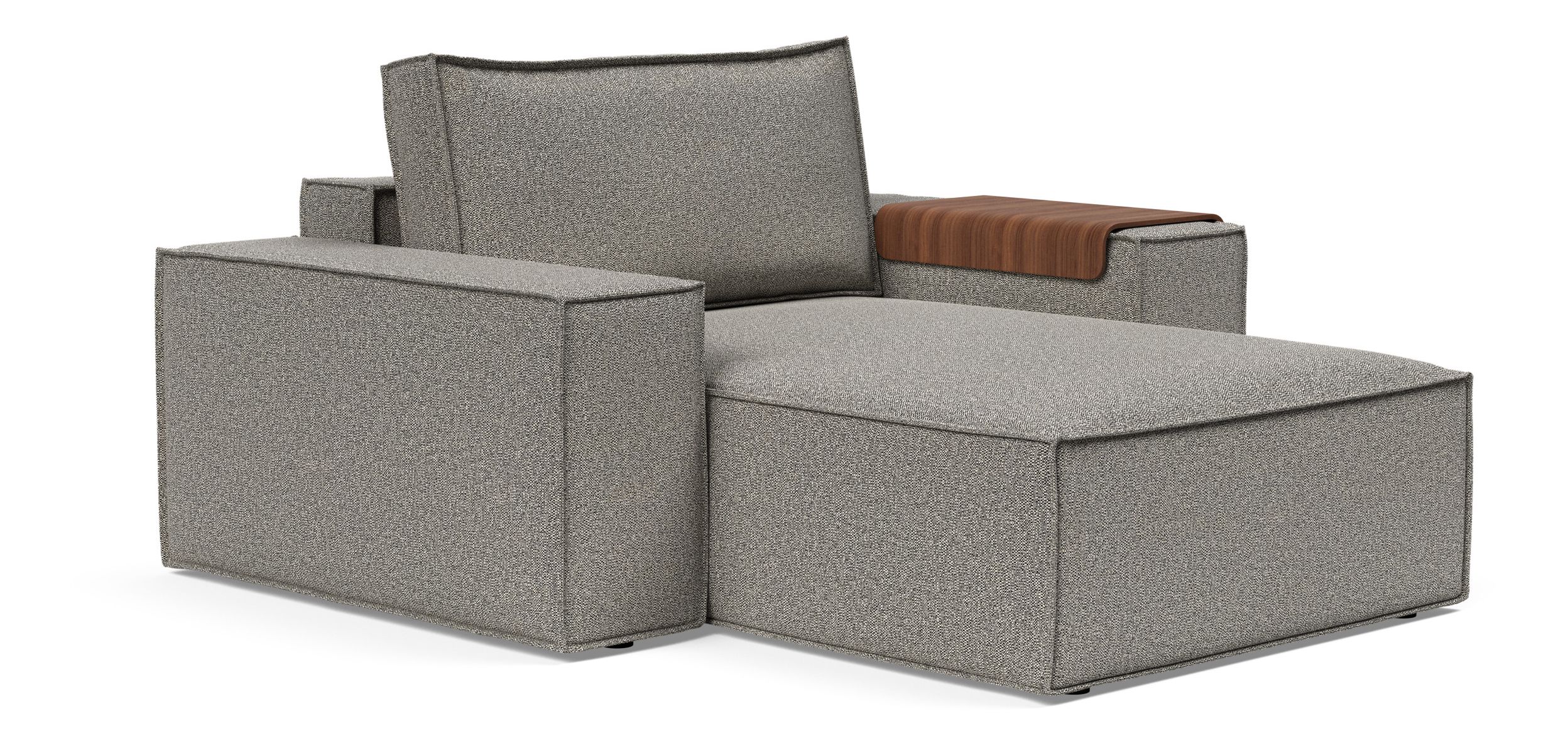 Newilla Storage Lounger Chair w/ Wide Arm Rests
